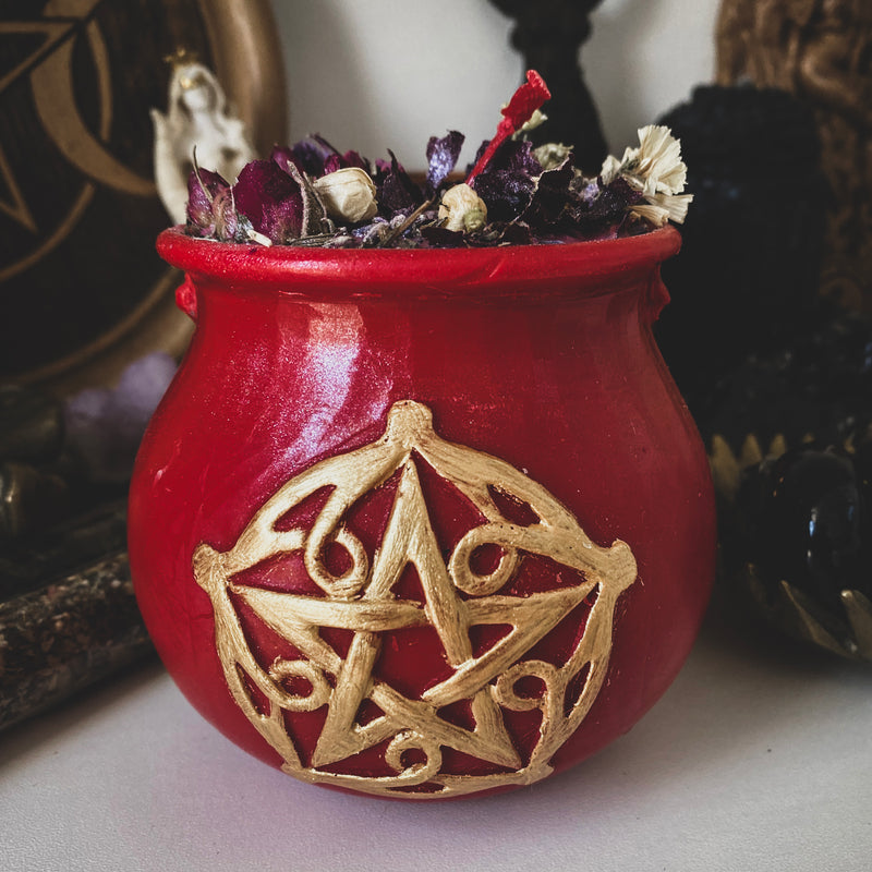 Witch Potion - The Power of Life - Beeswax candle