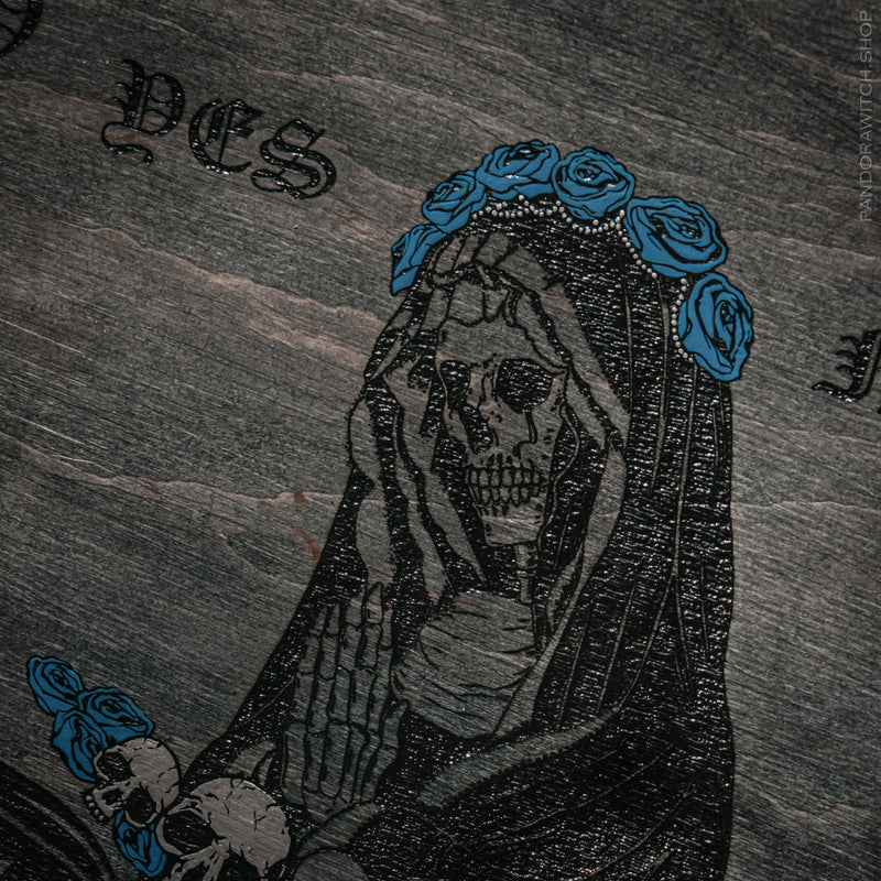 Ouija Board - Santa Muerte - Gray wood - SS