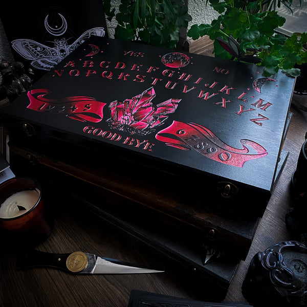 Ouija Box - Black and Bloody Crystals