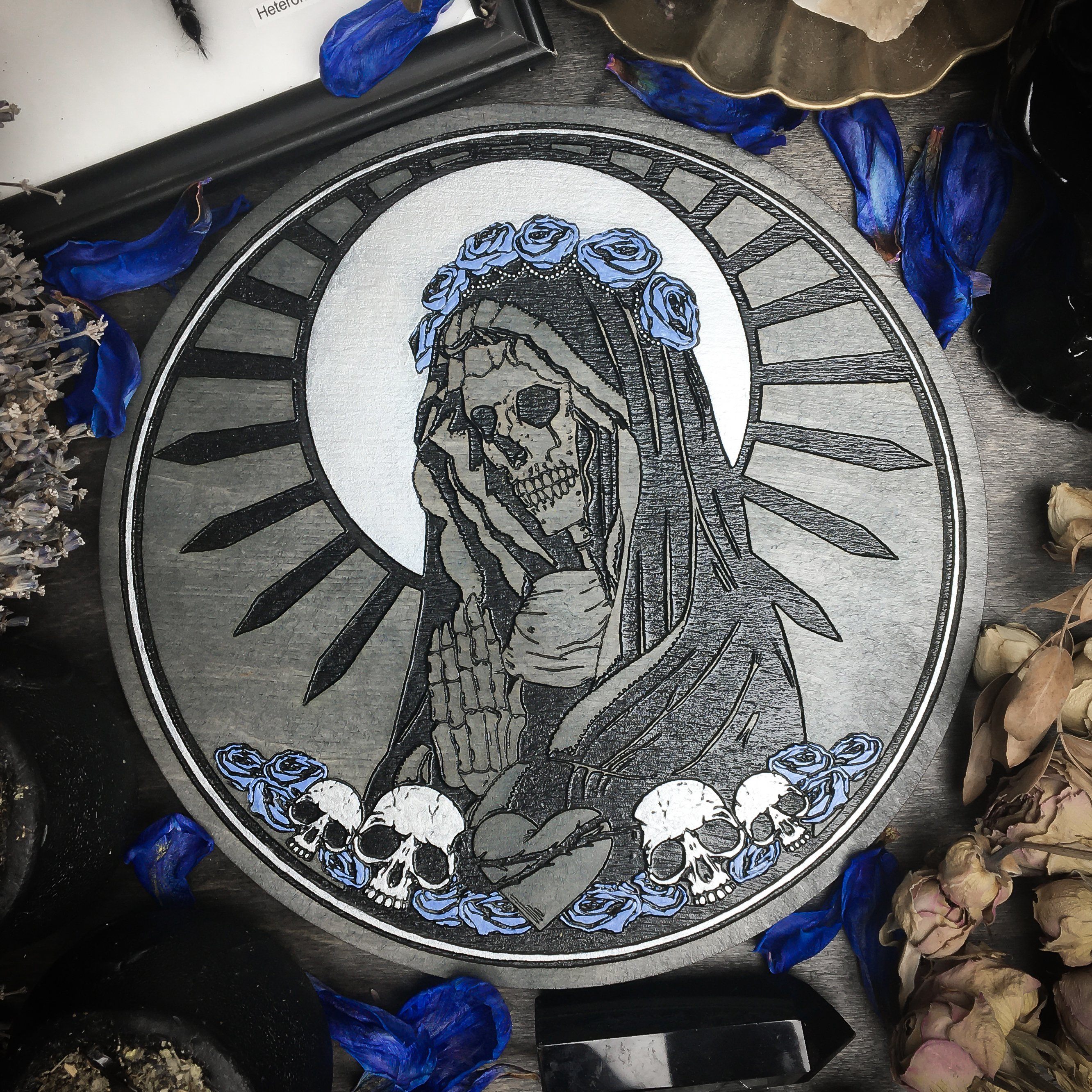 Santa Muerte - Gray wood - SS