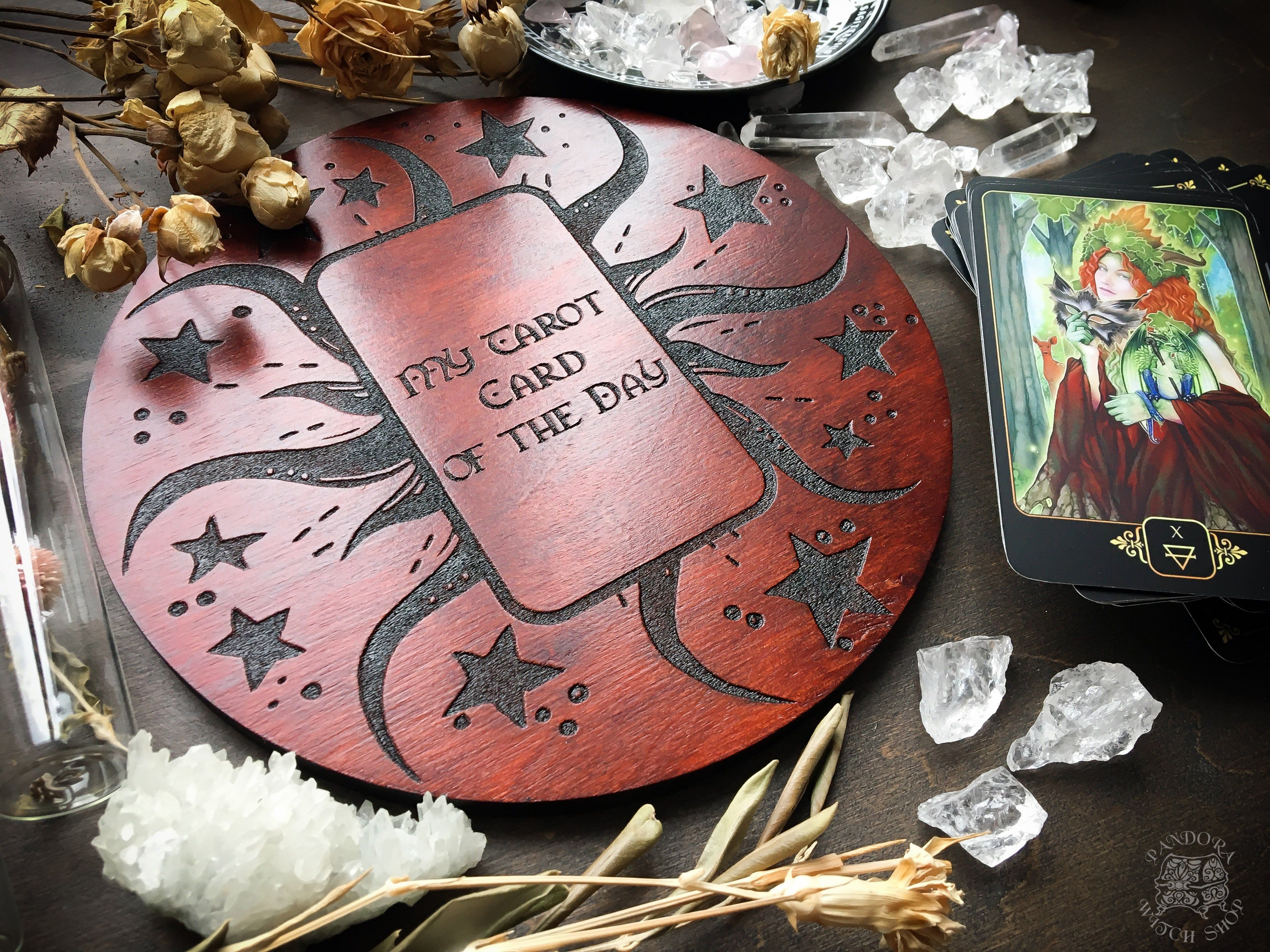 Tarot Board Card of the Day - Red wood - SS