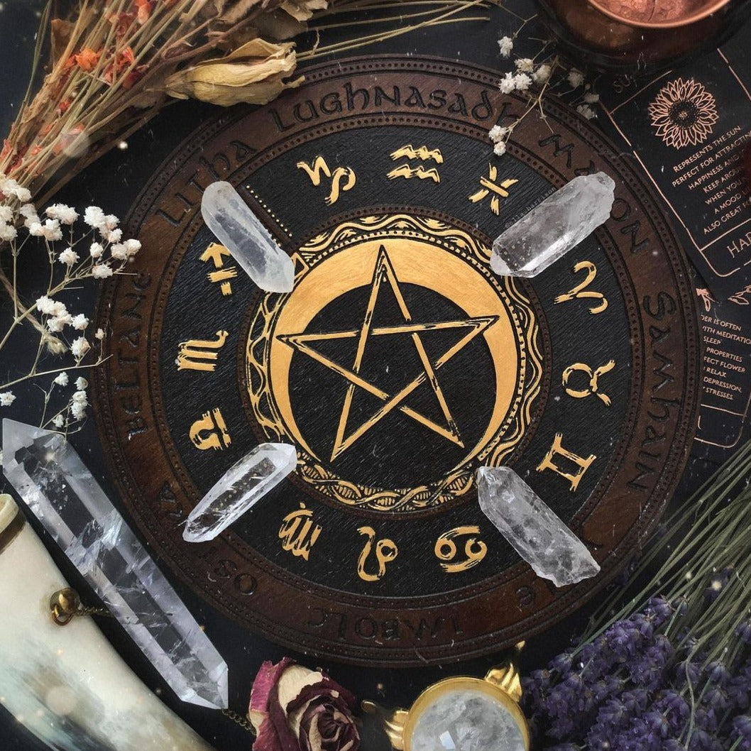 Wheel of the Year - PentaMoon - Dark\Gold