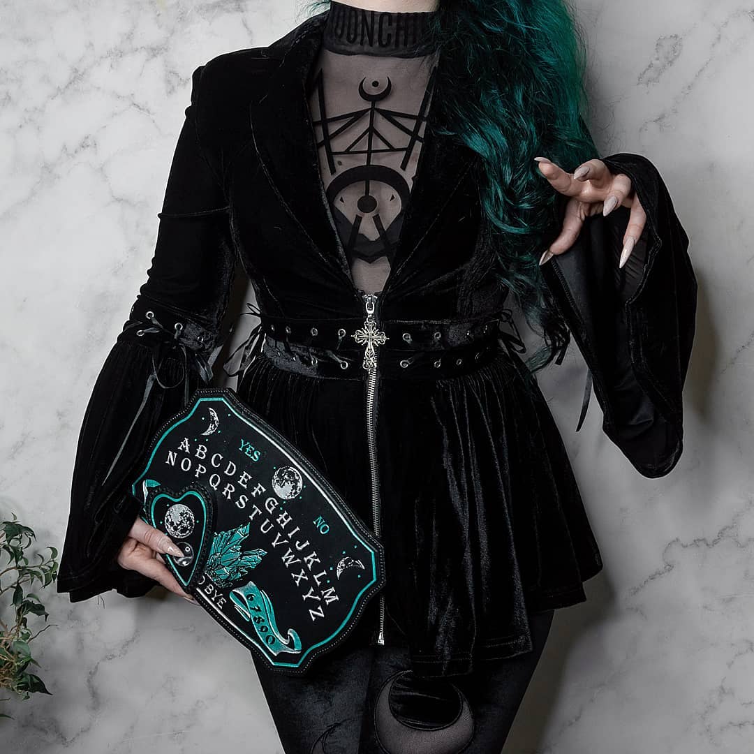 Ouija Board - Black and Emerald Crystals