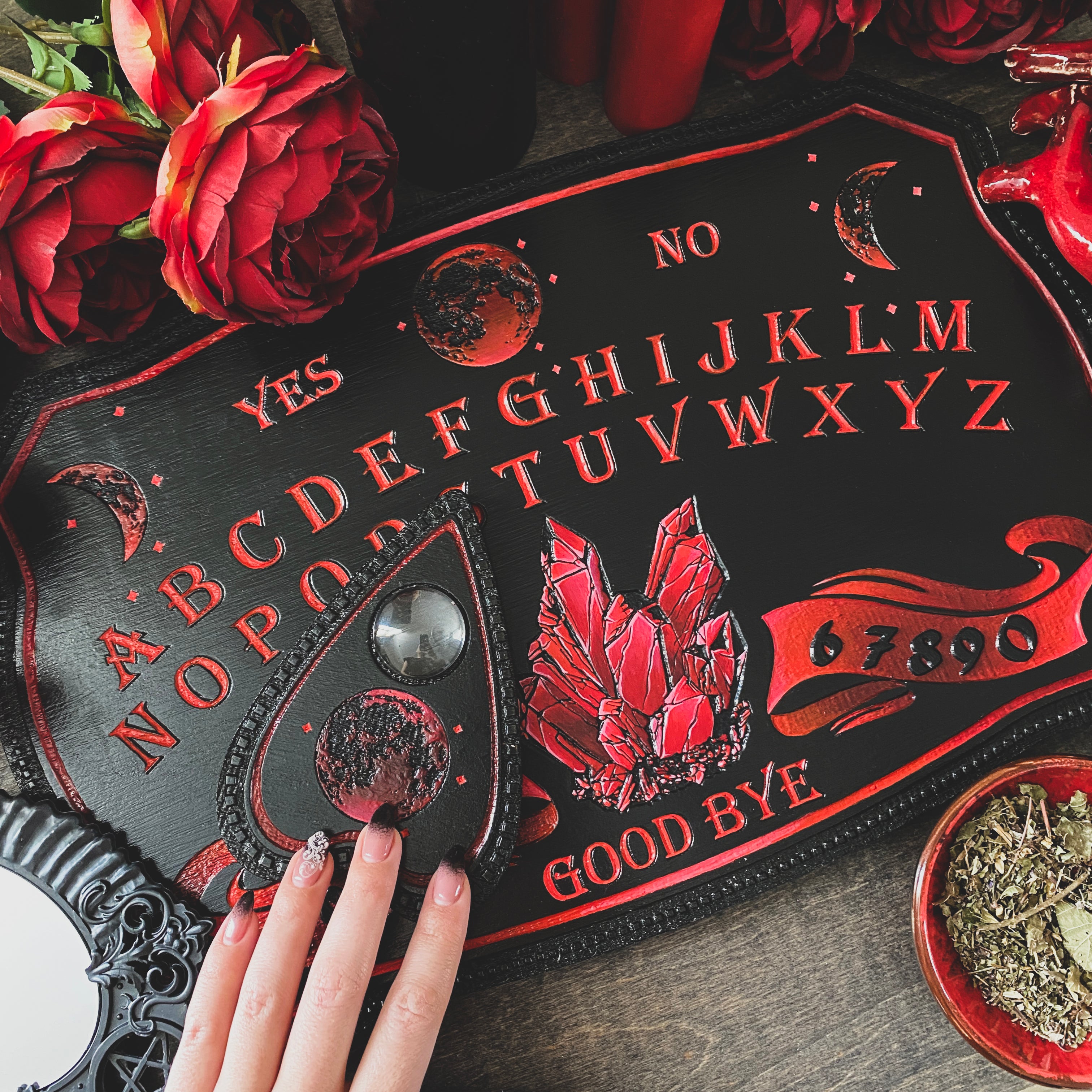 Ouija Board - Black and Bloody Crystals