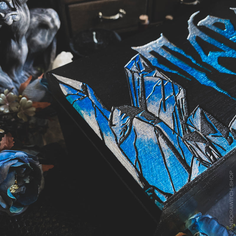 Box for 10 Tarot decks - Azure Crystals