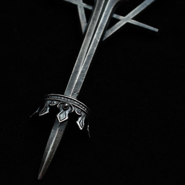 Silver pendant "Ace of Swords"