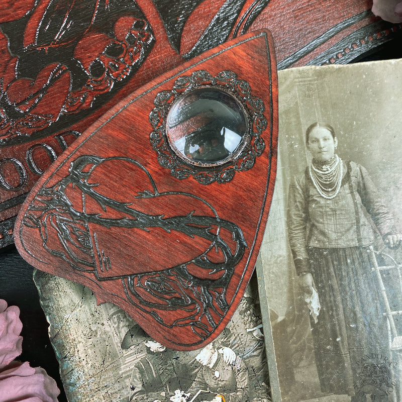 Ouija Board - Santa Muerte - Red wood