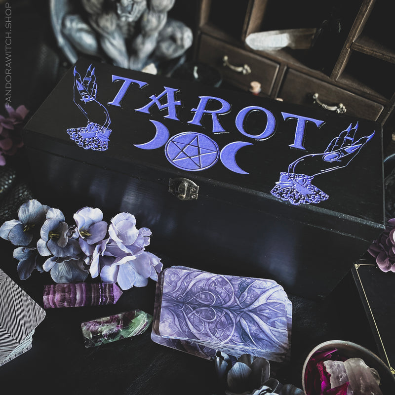 Box for 10 Tarot decks - Witch's Hands