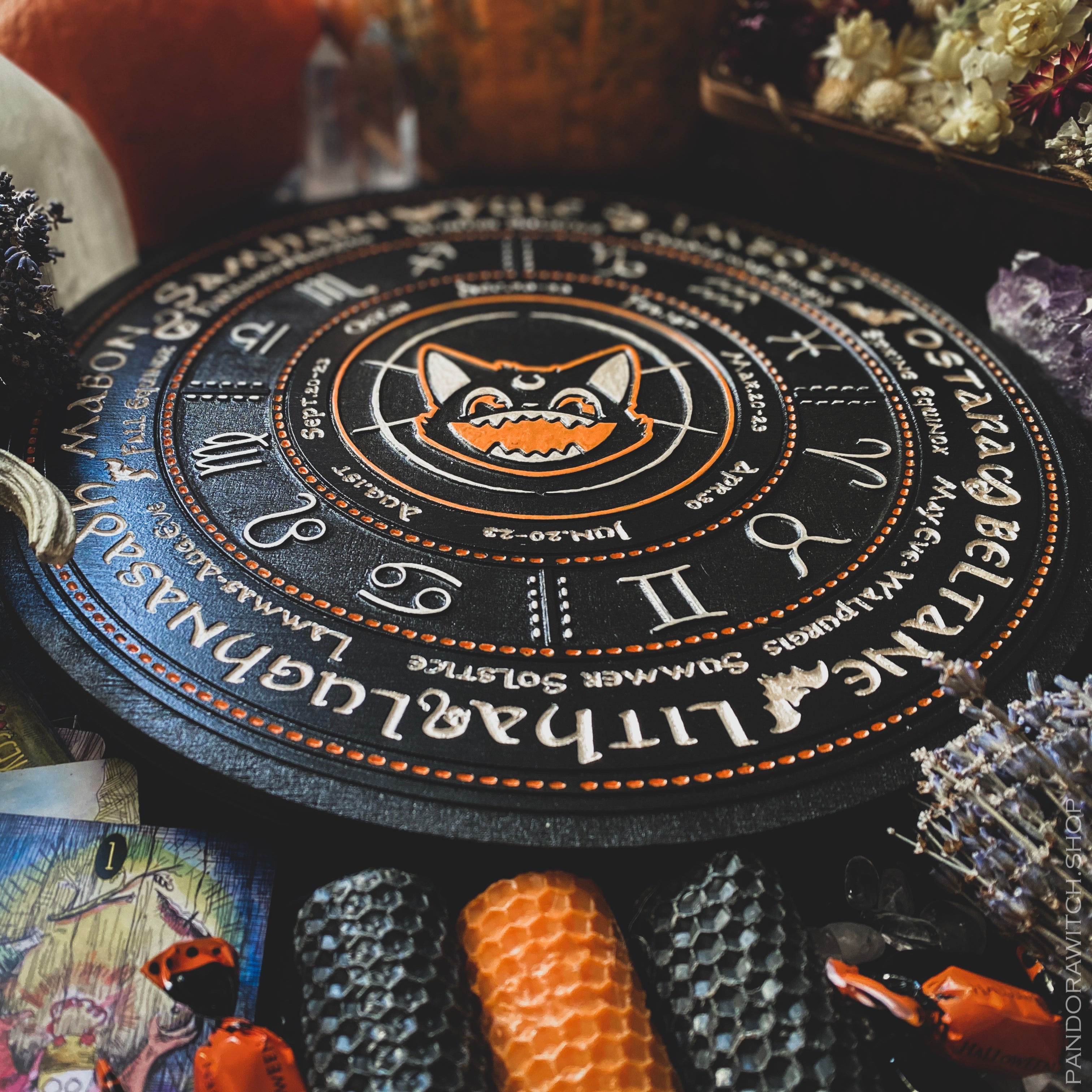 Wheel of the Year - Halloween Scream Orange Bone