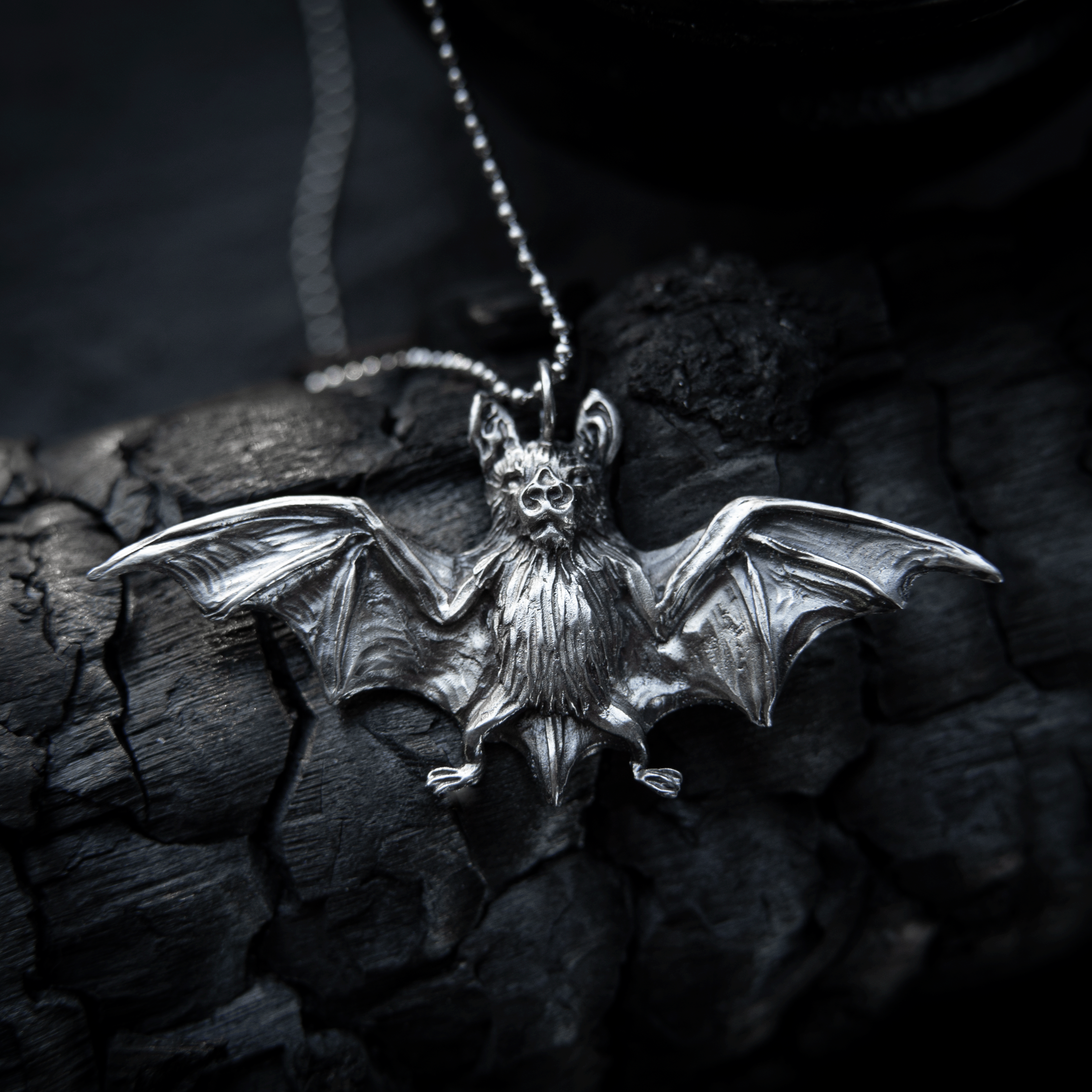 Silver pendant "Vampire Bat"