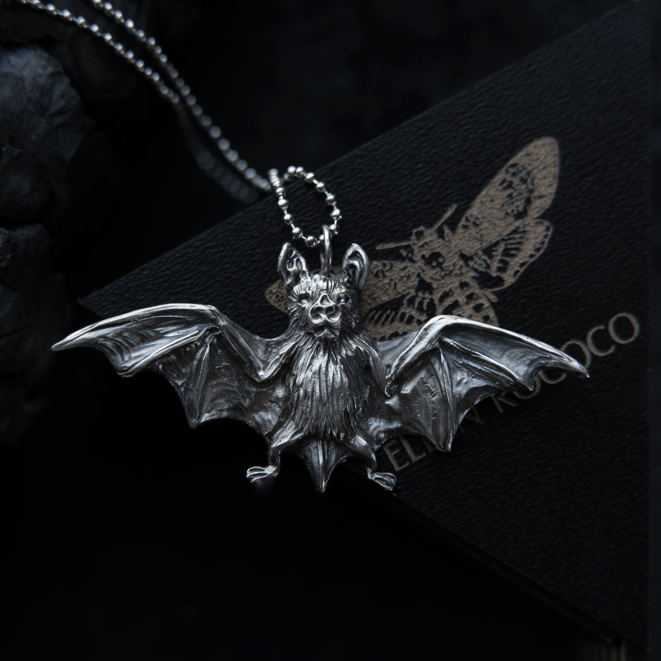 Silver pendant "Vampire Bat"