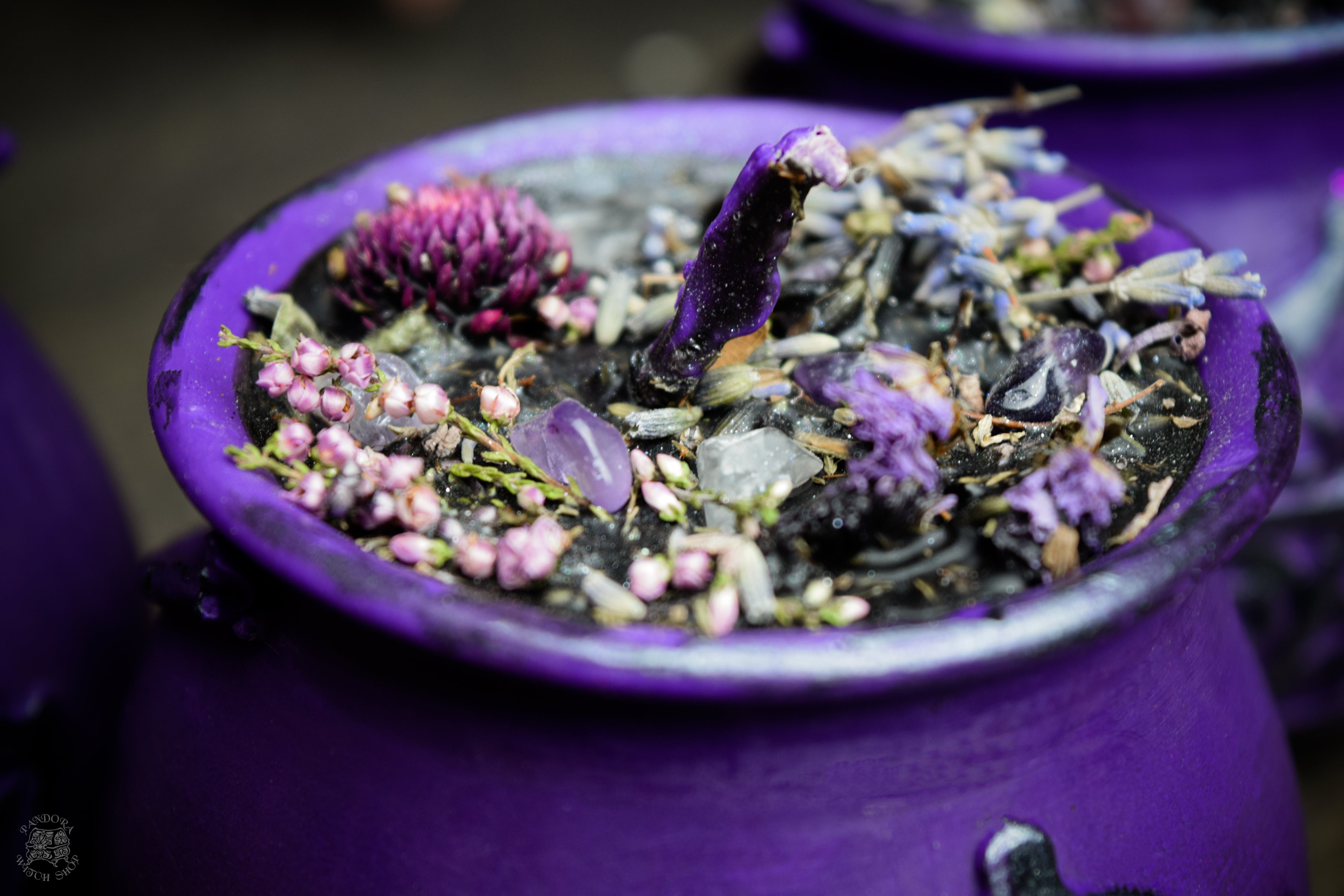 Witch Potion - The Lavender Spells - Beeswax candle