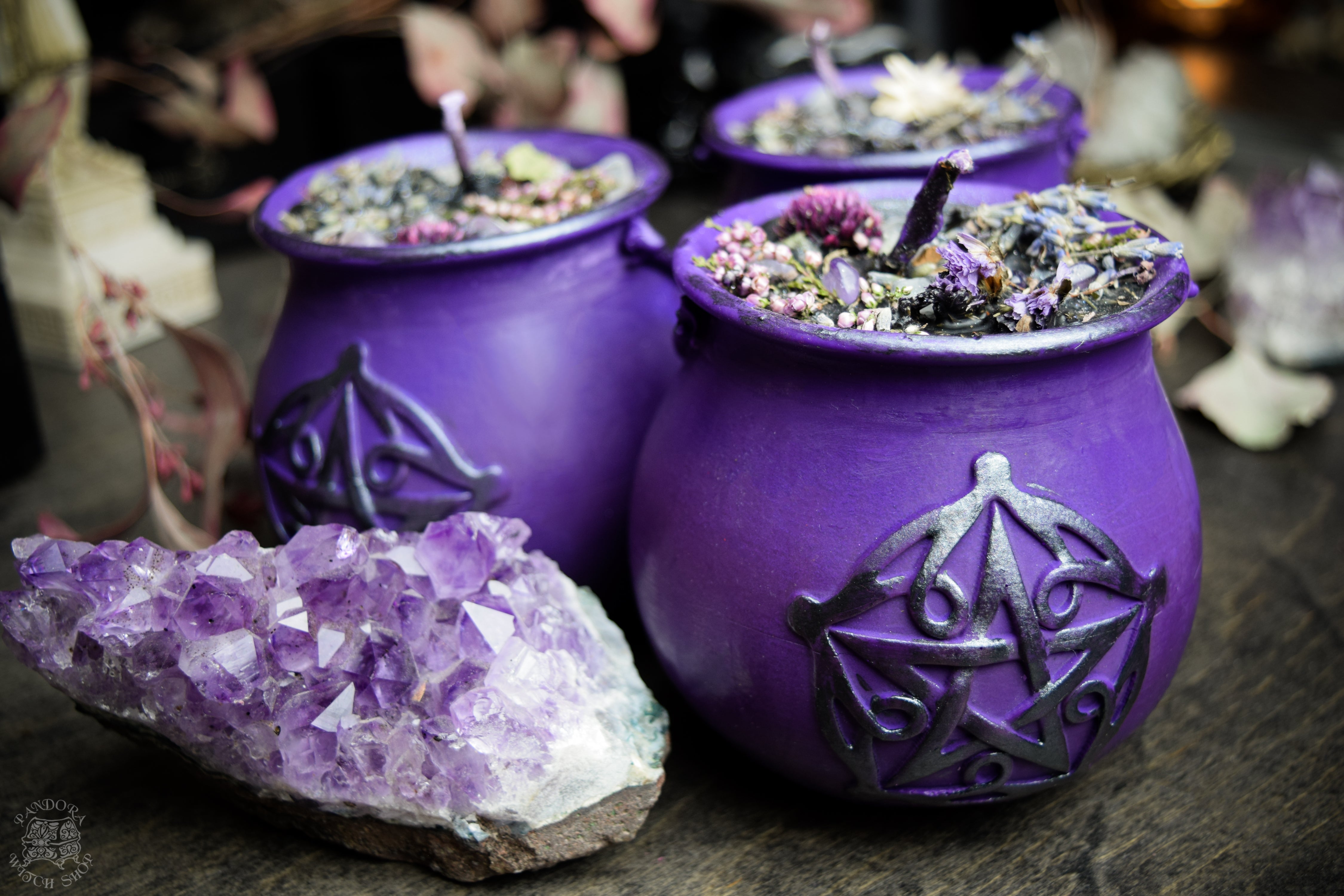 Witch Potion - The Lavender Spells - Beeswax candle