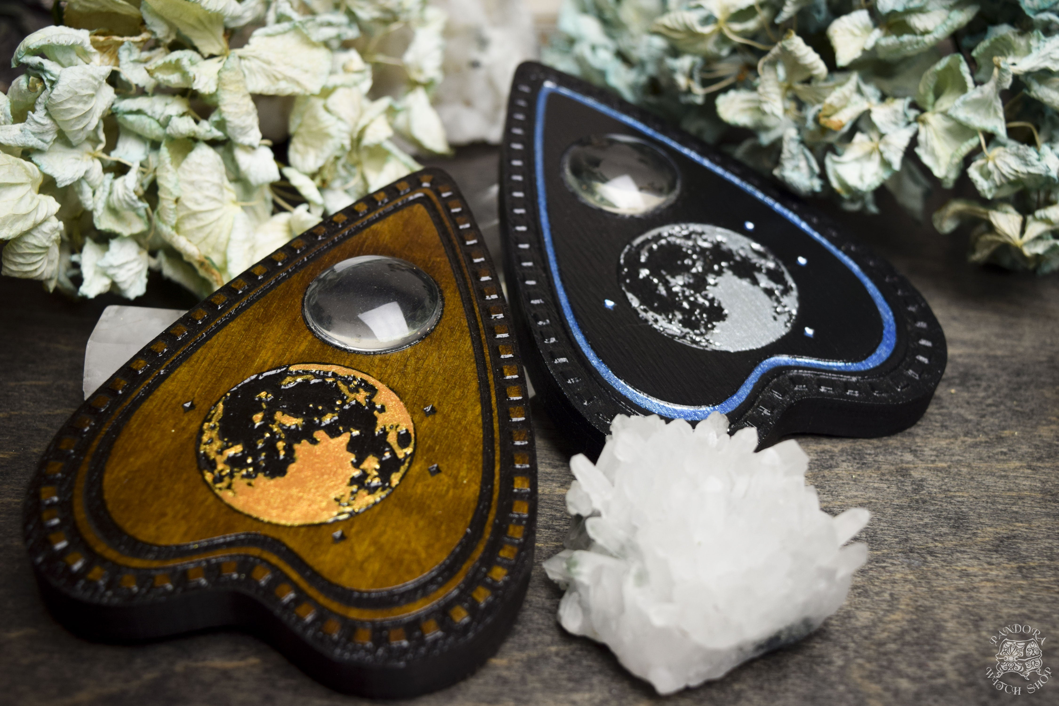 Planchette - Moon - Gold