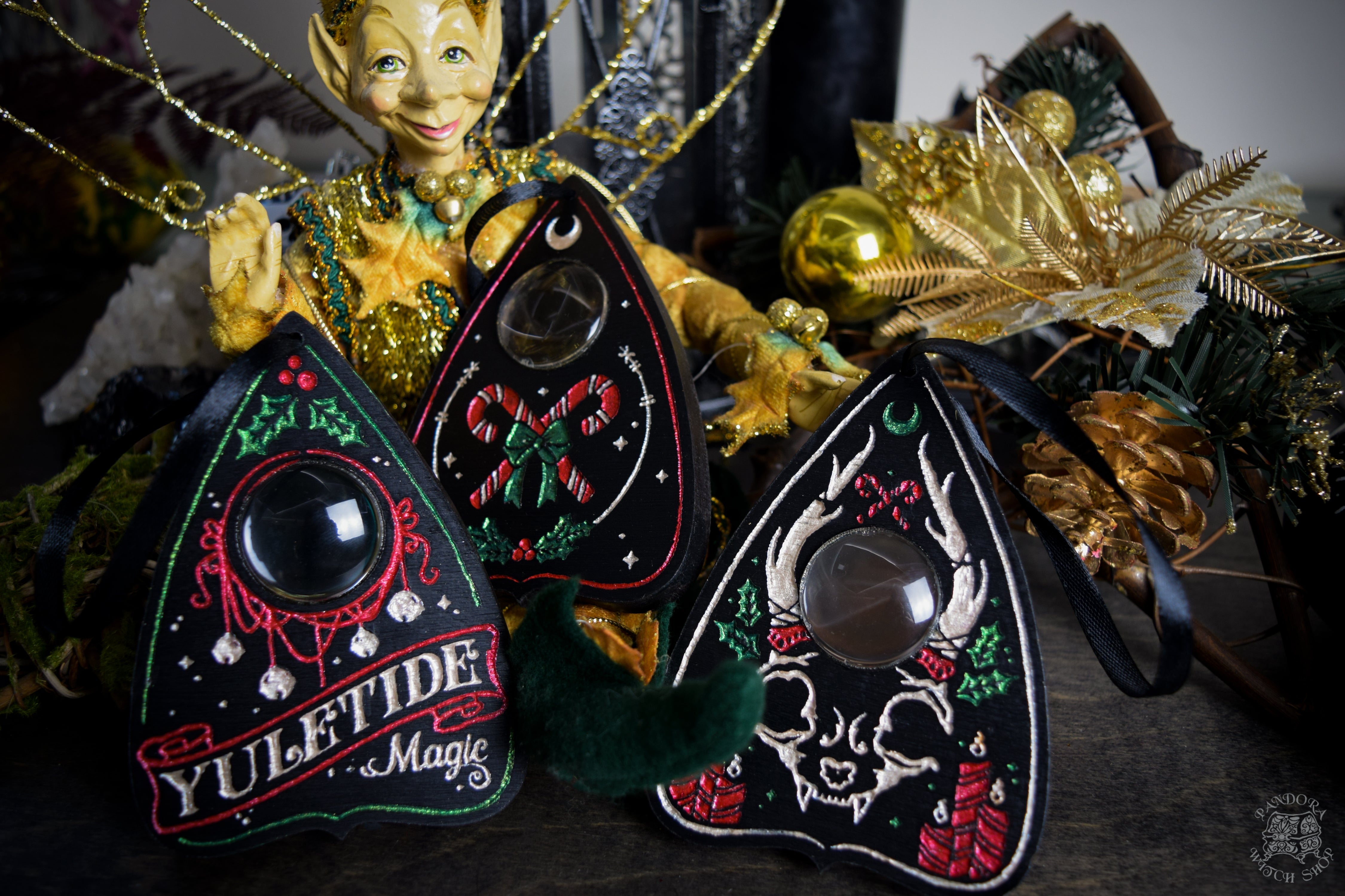 Yuletide Planchettes - Set of 3