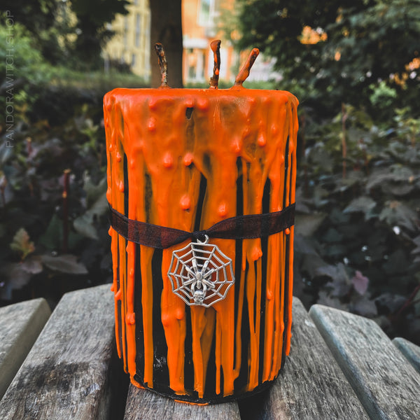 Gothika Pumkin Ghost - Beeswax candle