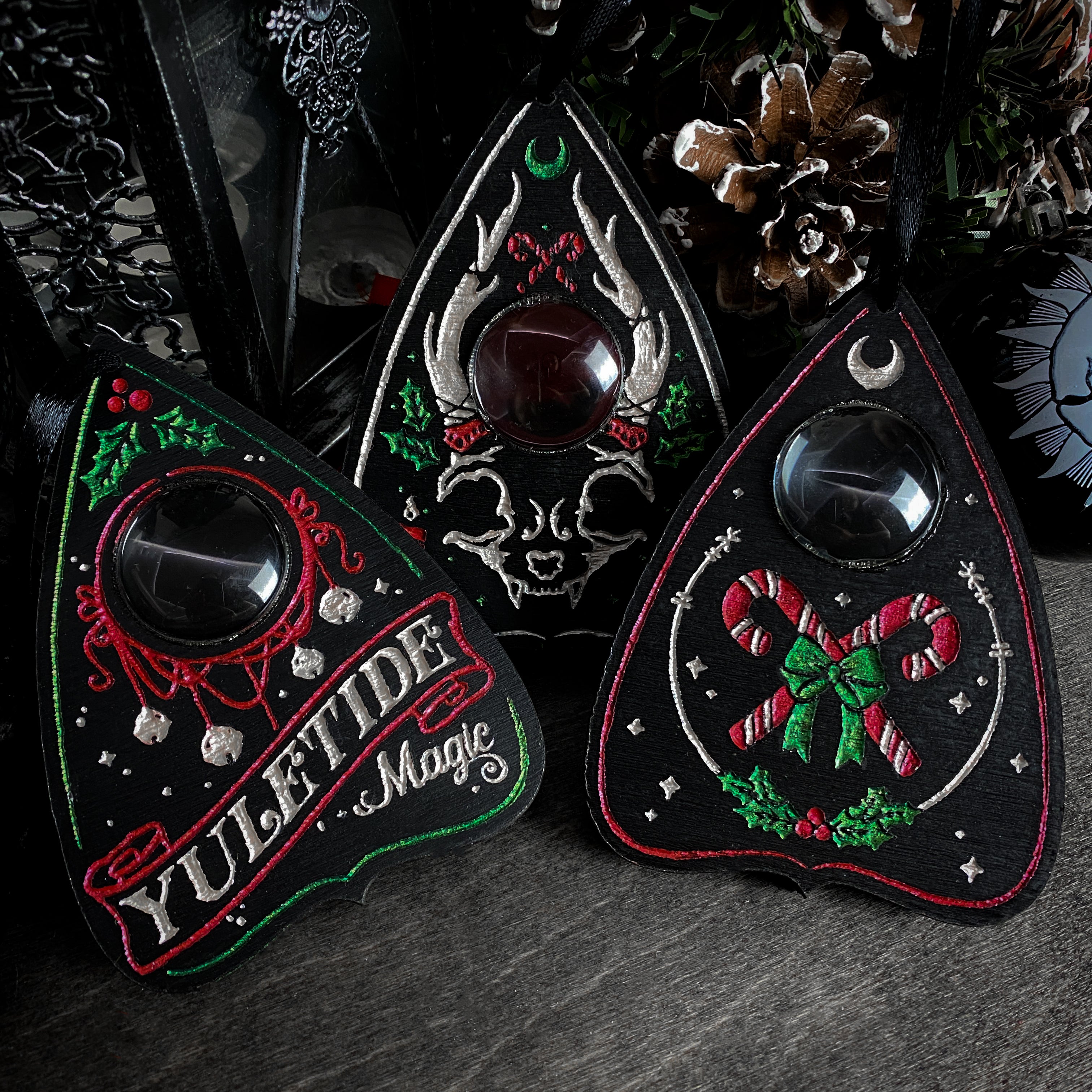 Yuletide Planchettes - Set of 3