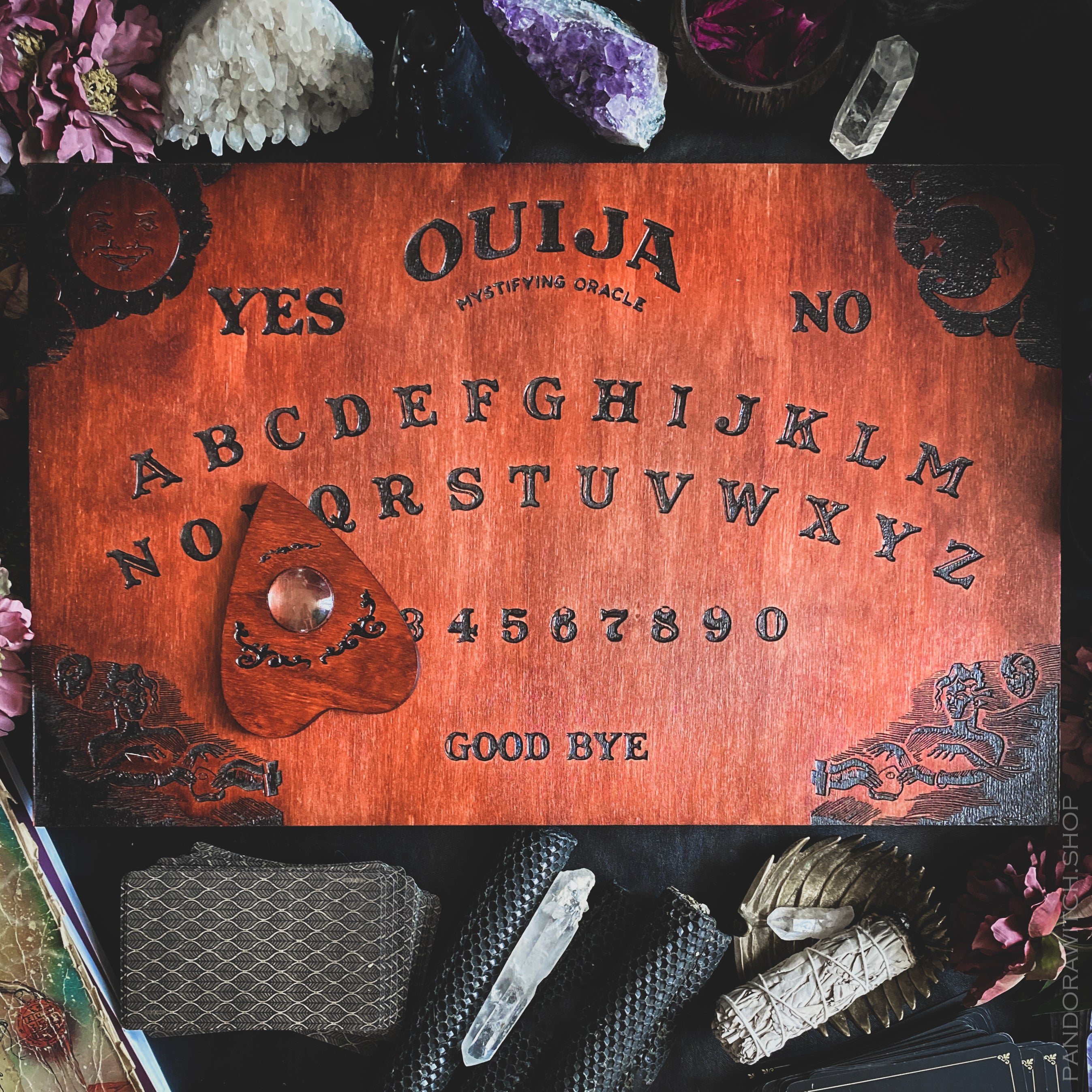 Ouija Board - Classic - Red Wood