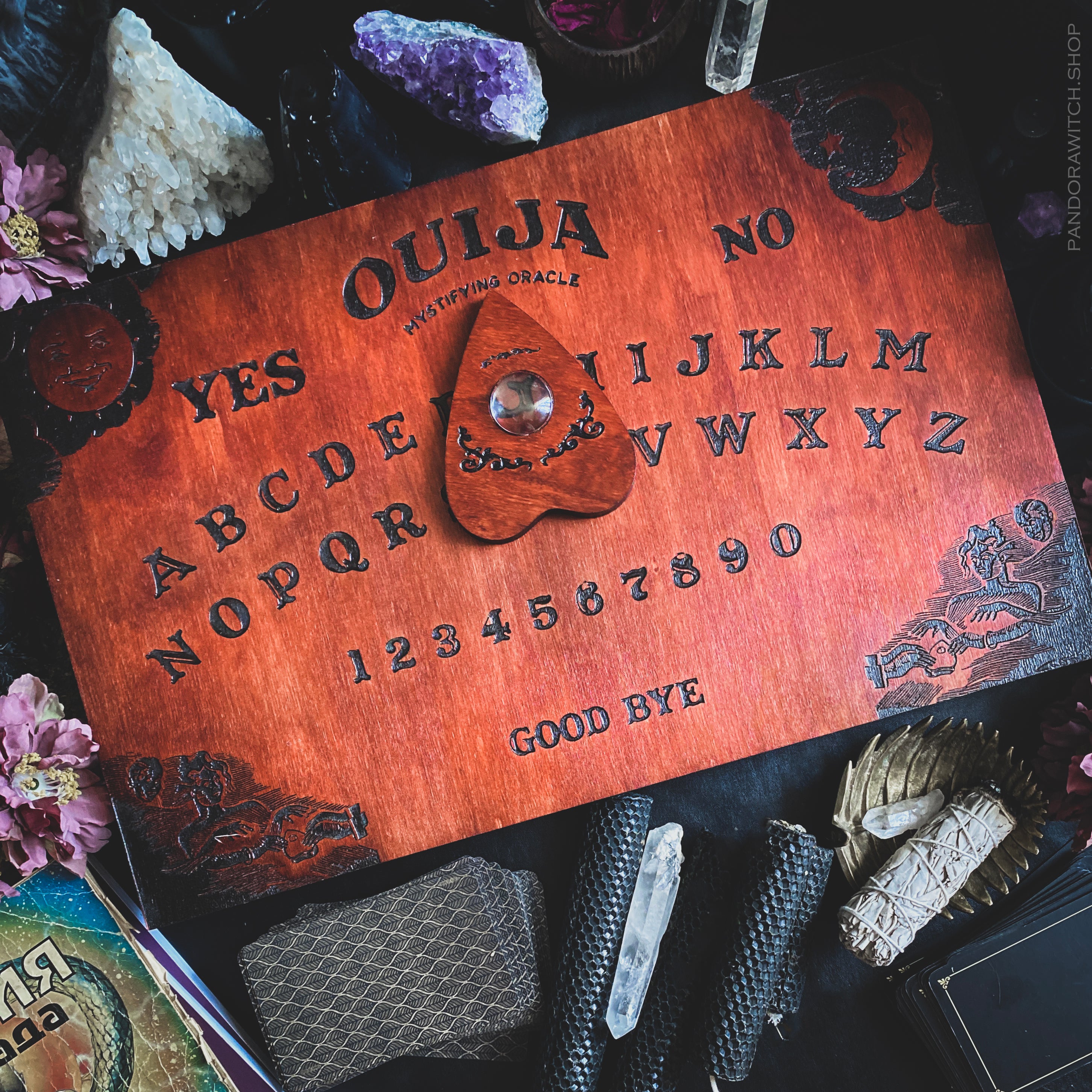 Ouija Board - Classic - Red Wood