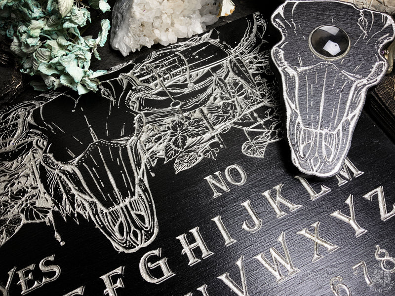 Ouija board - Bull Skull - Black and Silver