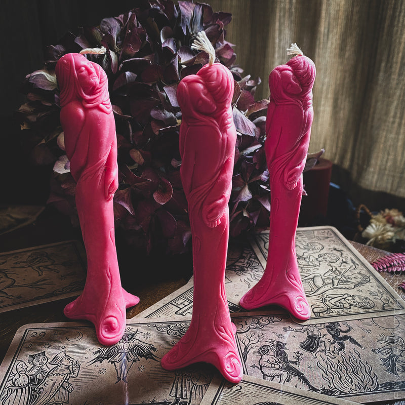 Pink Lovers - Beeswax candle