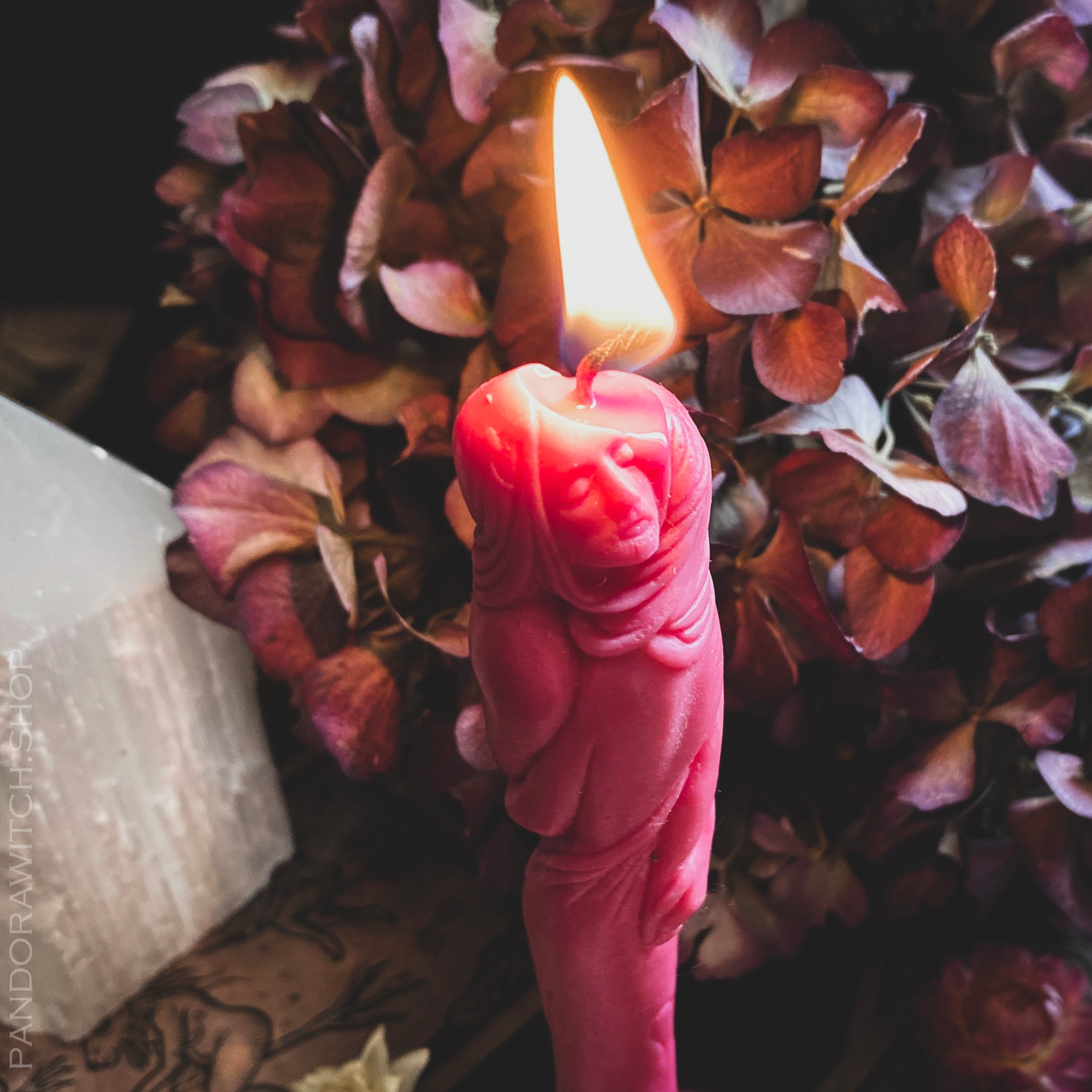 Pink Lovers - Beeswax candle