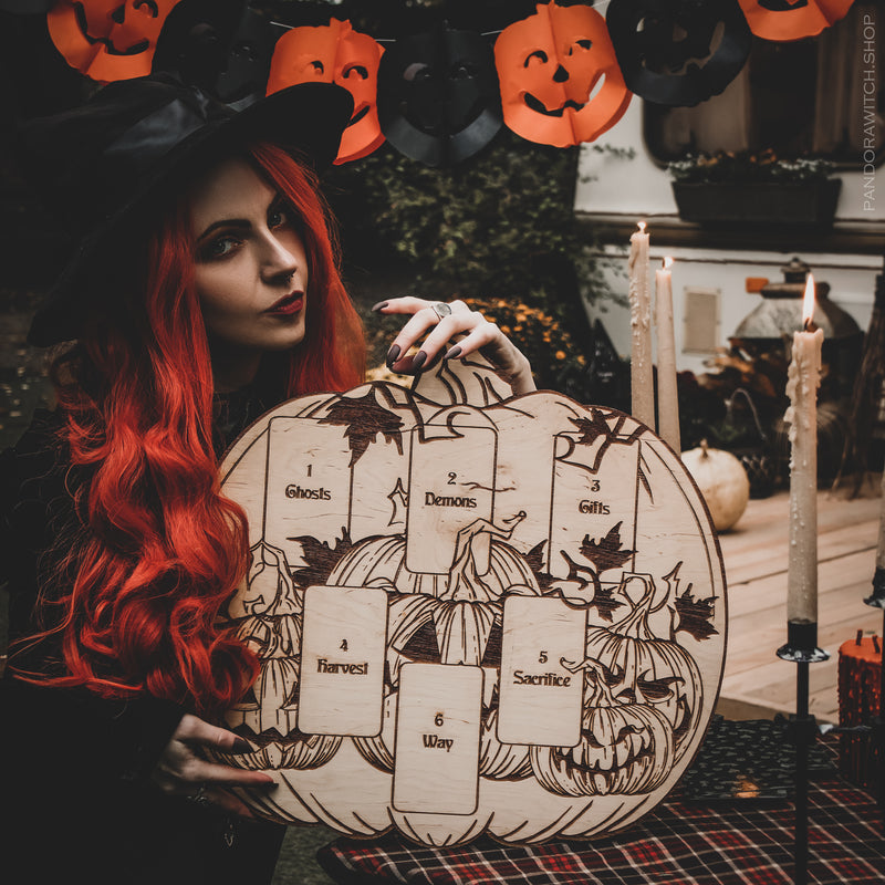 Samhain Tarot Spread Board - Natural