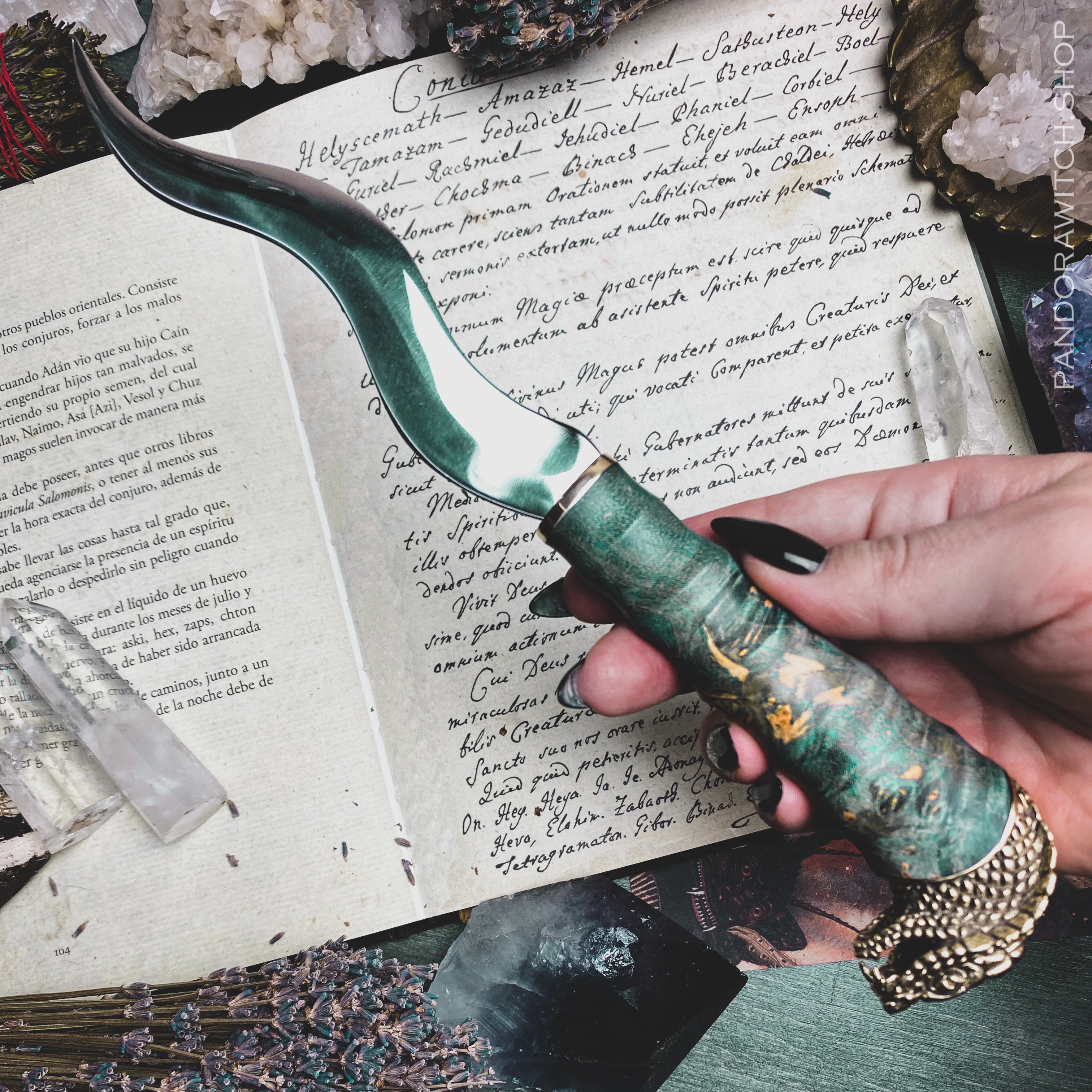 Athame - Green Cobra