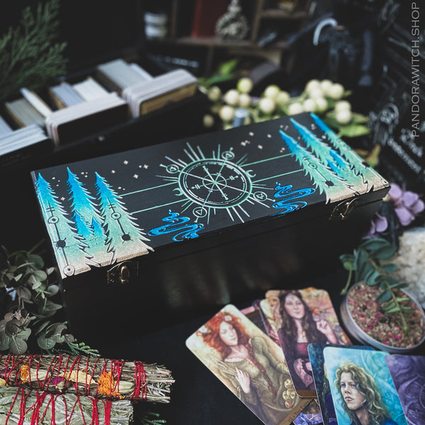 Box for 10 Tarot decks - Enchanted Forest