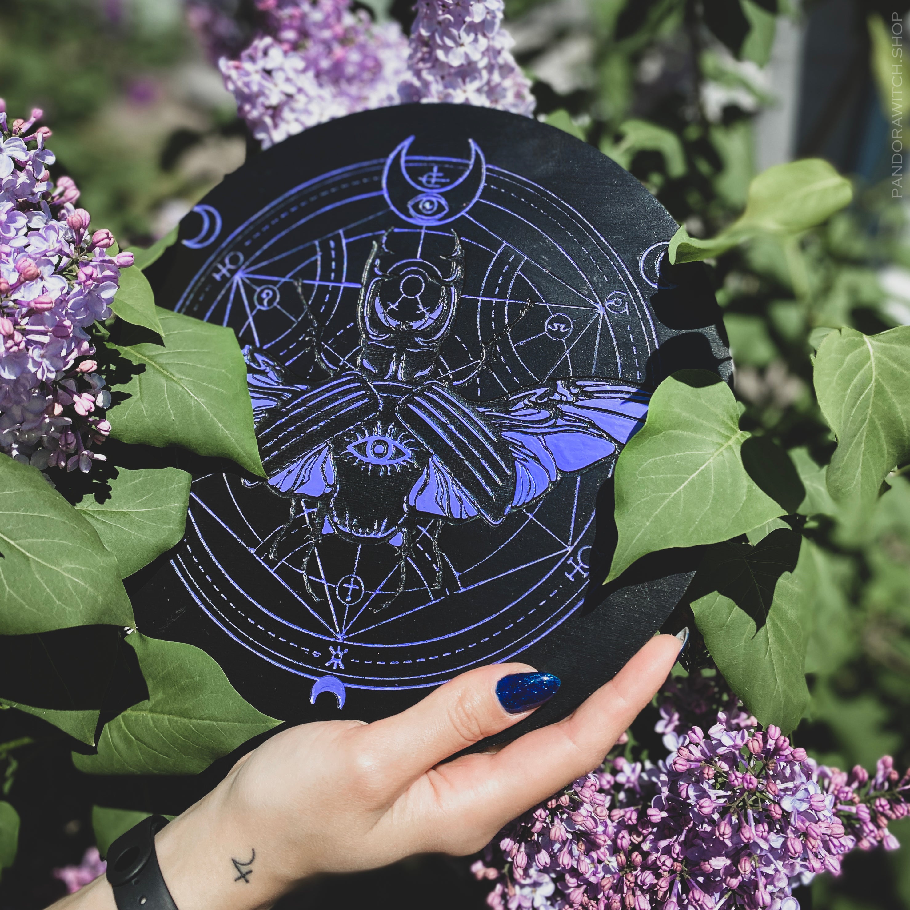 Purple Beetle - Altar pentacle