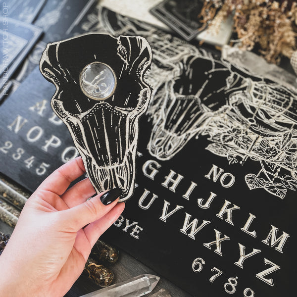 Ouija board - Bull Skull - Black and Silver