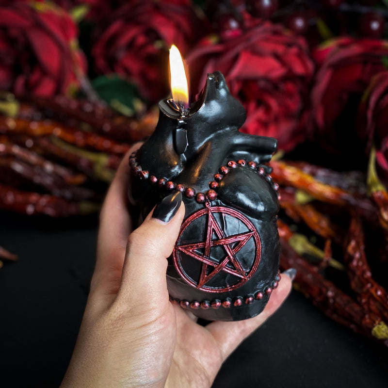 UNHOLY HEART- Beeswax candle