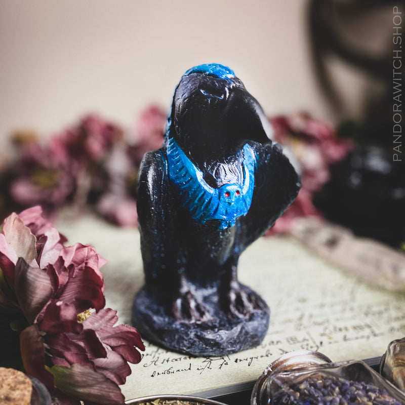 Totem Figure - Raven - Blue