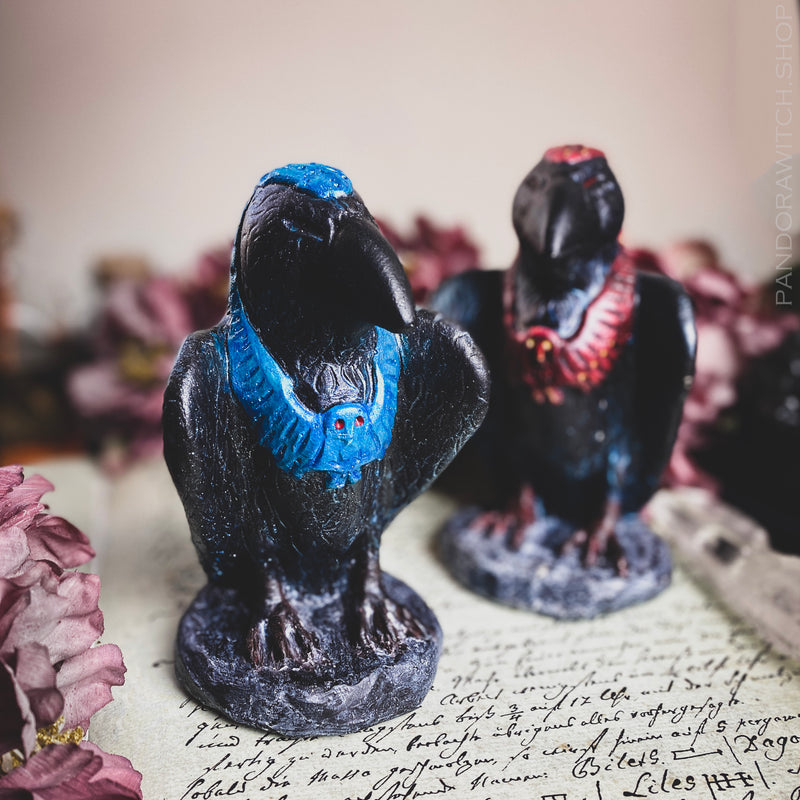 Totem Figure - Raven - Blue
