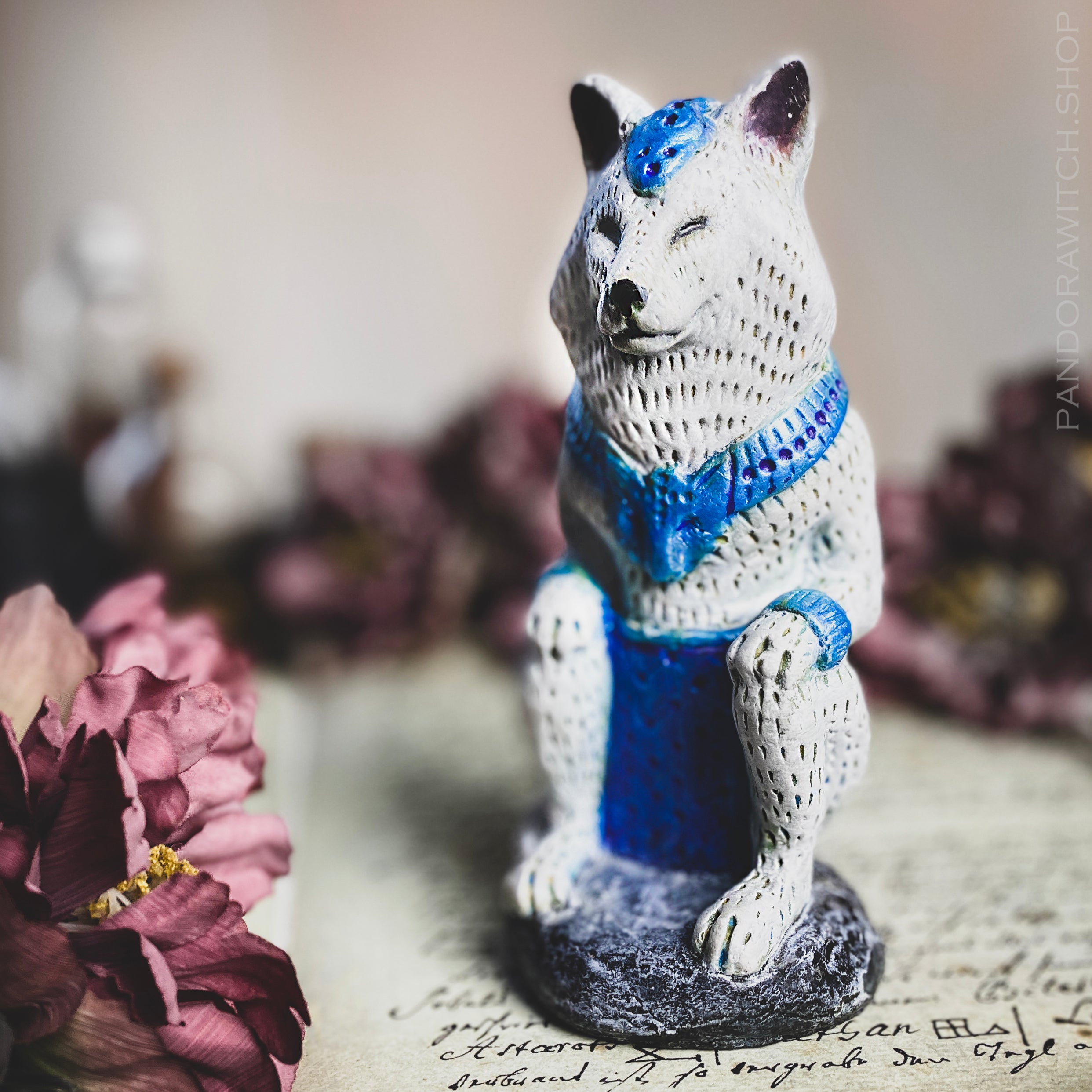 Totem Figure - White Wolf