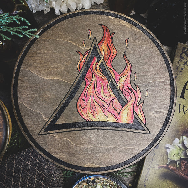 Altar Pentacle - Fire - Elemental Magic - Multicolor