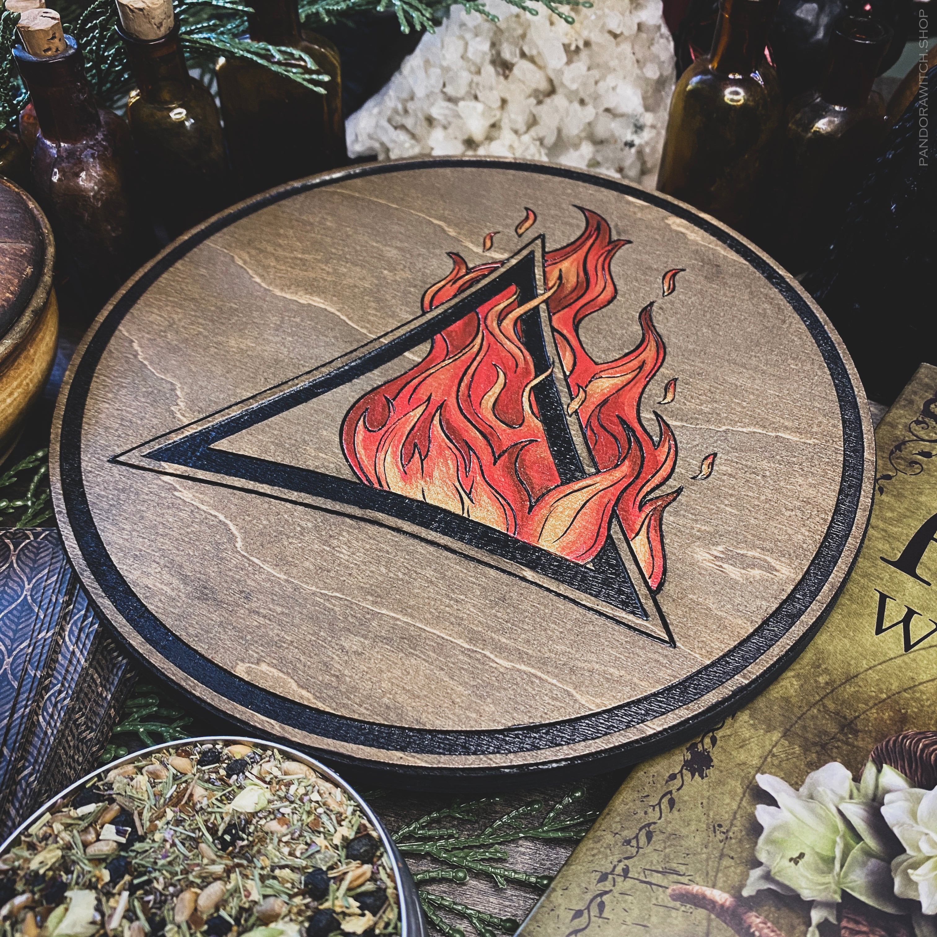 Altar Pentacle - Fire - Elemental Magic - Multicolor