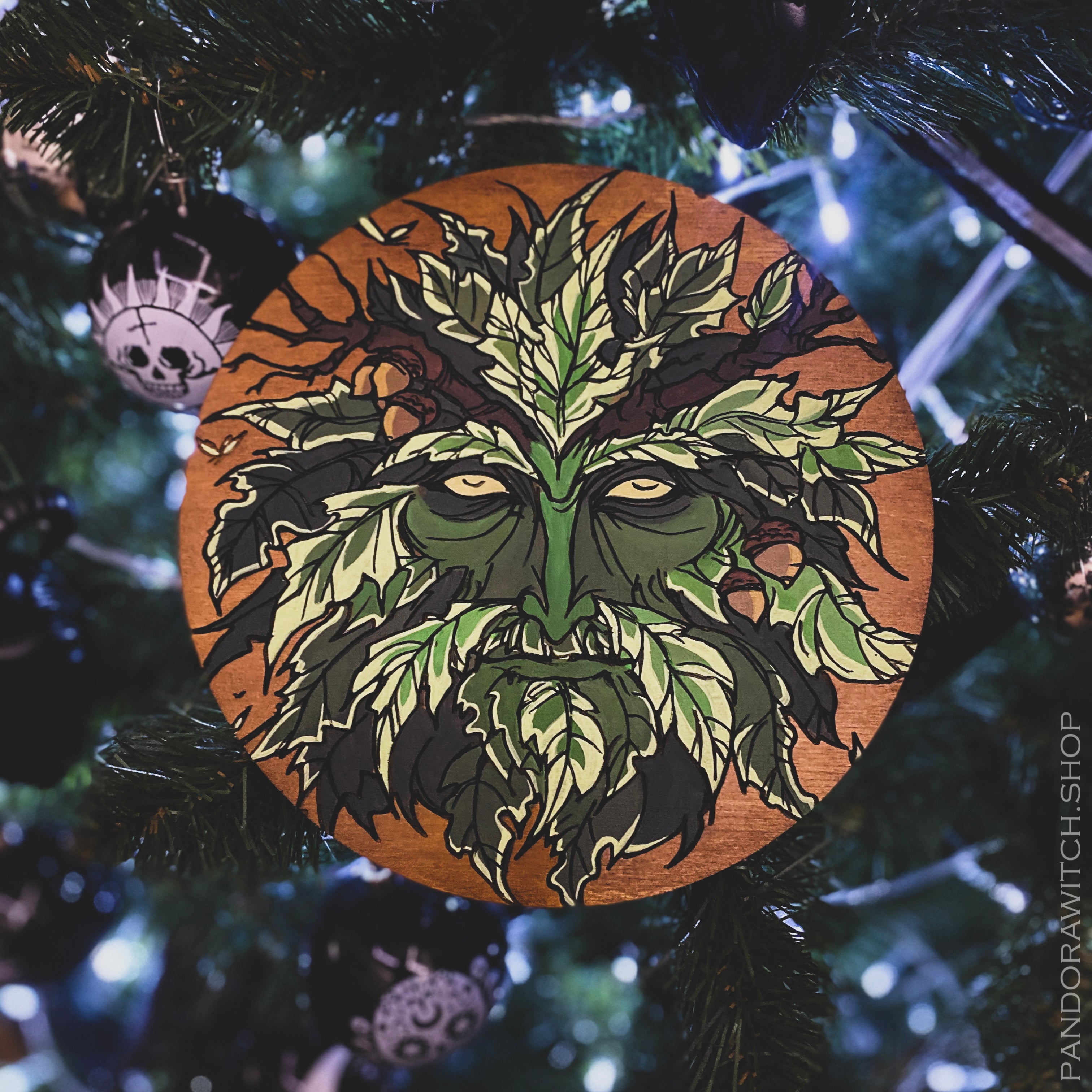 Altar pentacle - Green Man