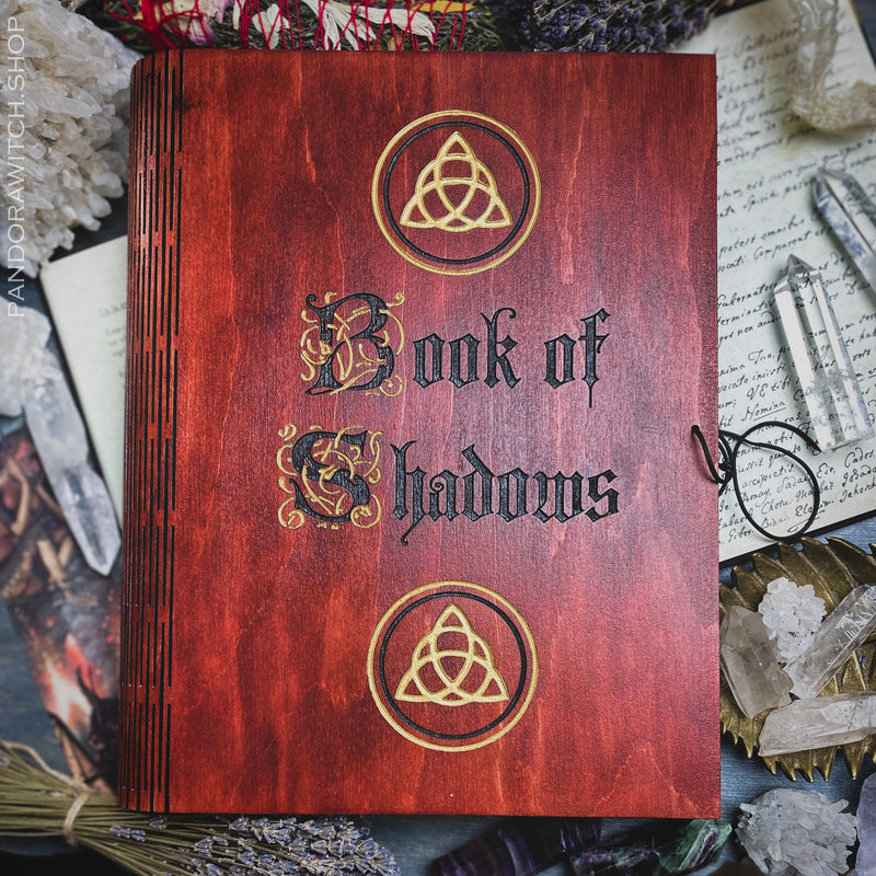 Book of Shadows - Triquerta - Red wood