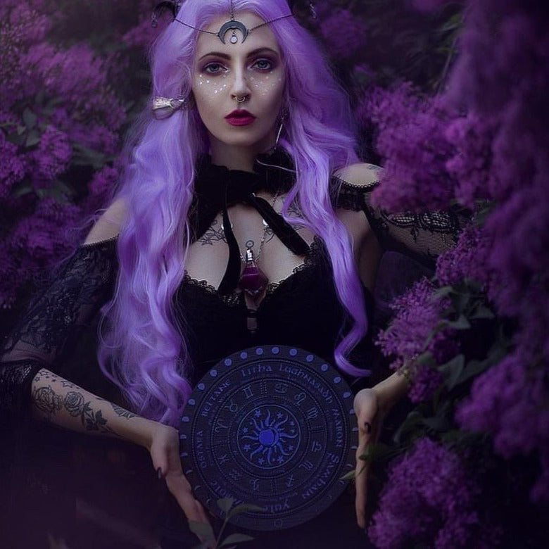 Wheel of the Year - Sun and Moon - Black\Purple