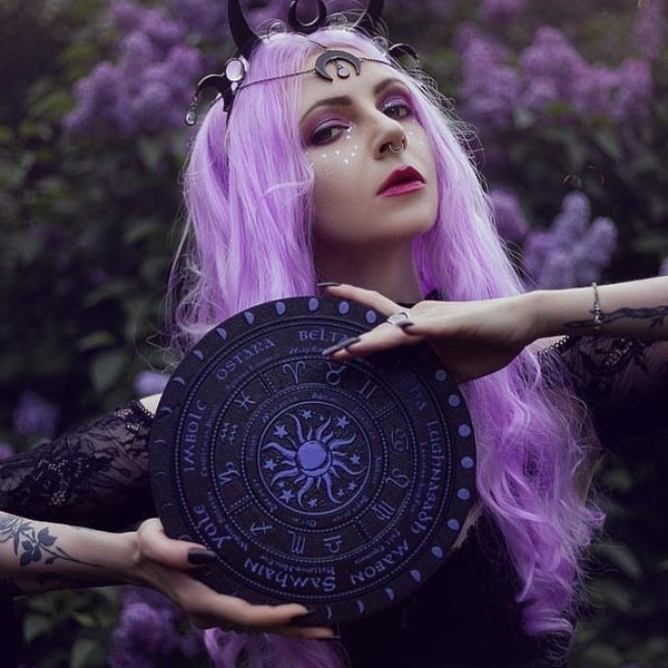 Wheel of the Year - Sun and Moon - Black\Purple
