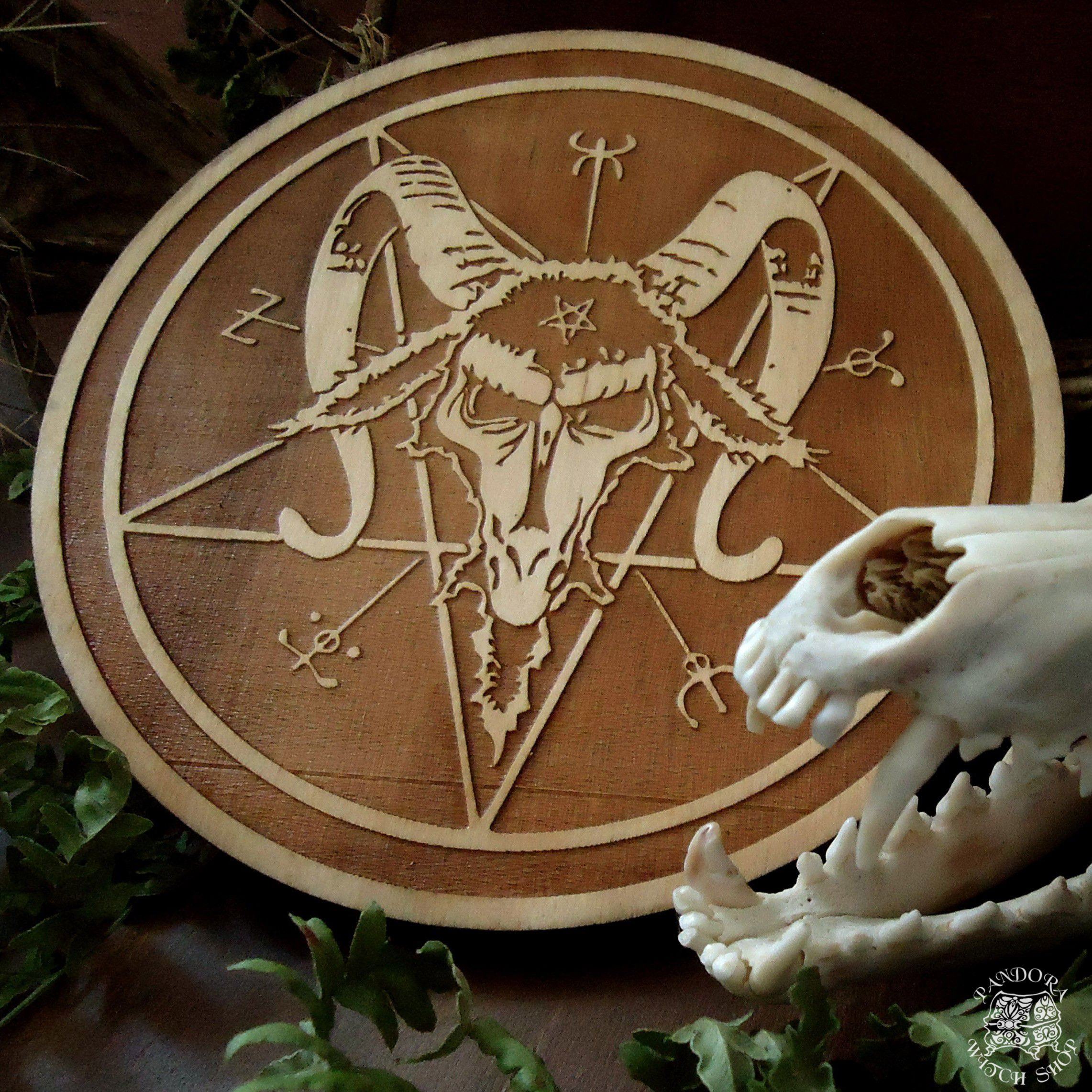 Altar pentacle - Baphomet - Natural