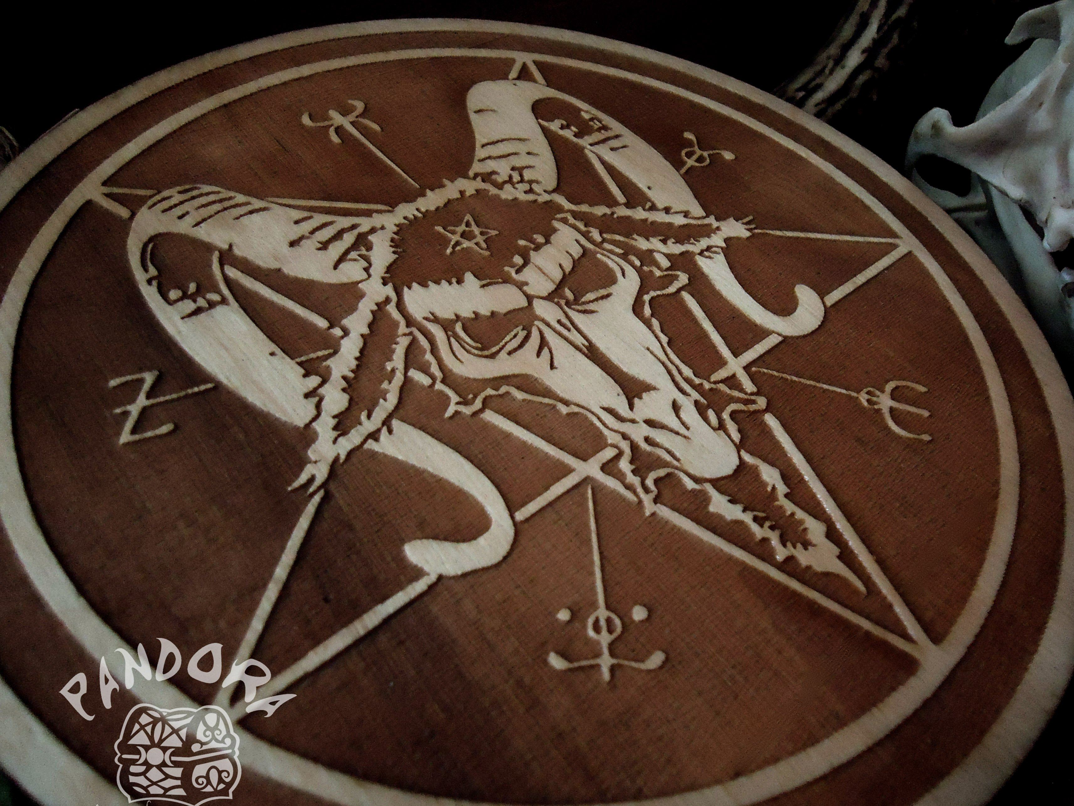 Altar pentacle - Baphomet - Natural