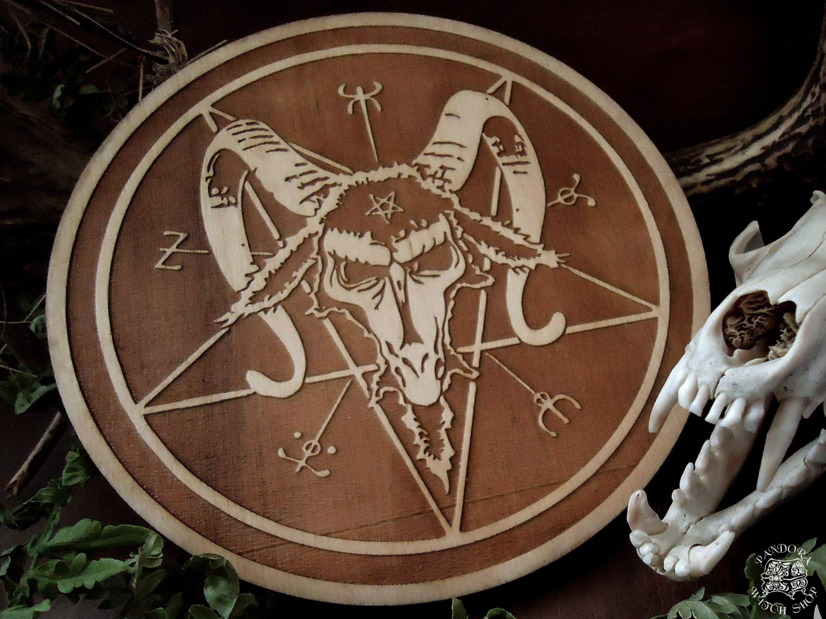 Altar pentacle - Baphomet - Natural