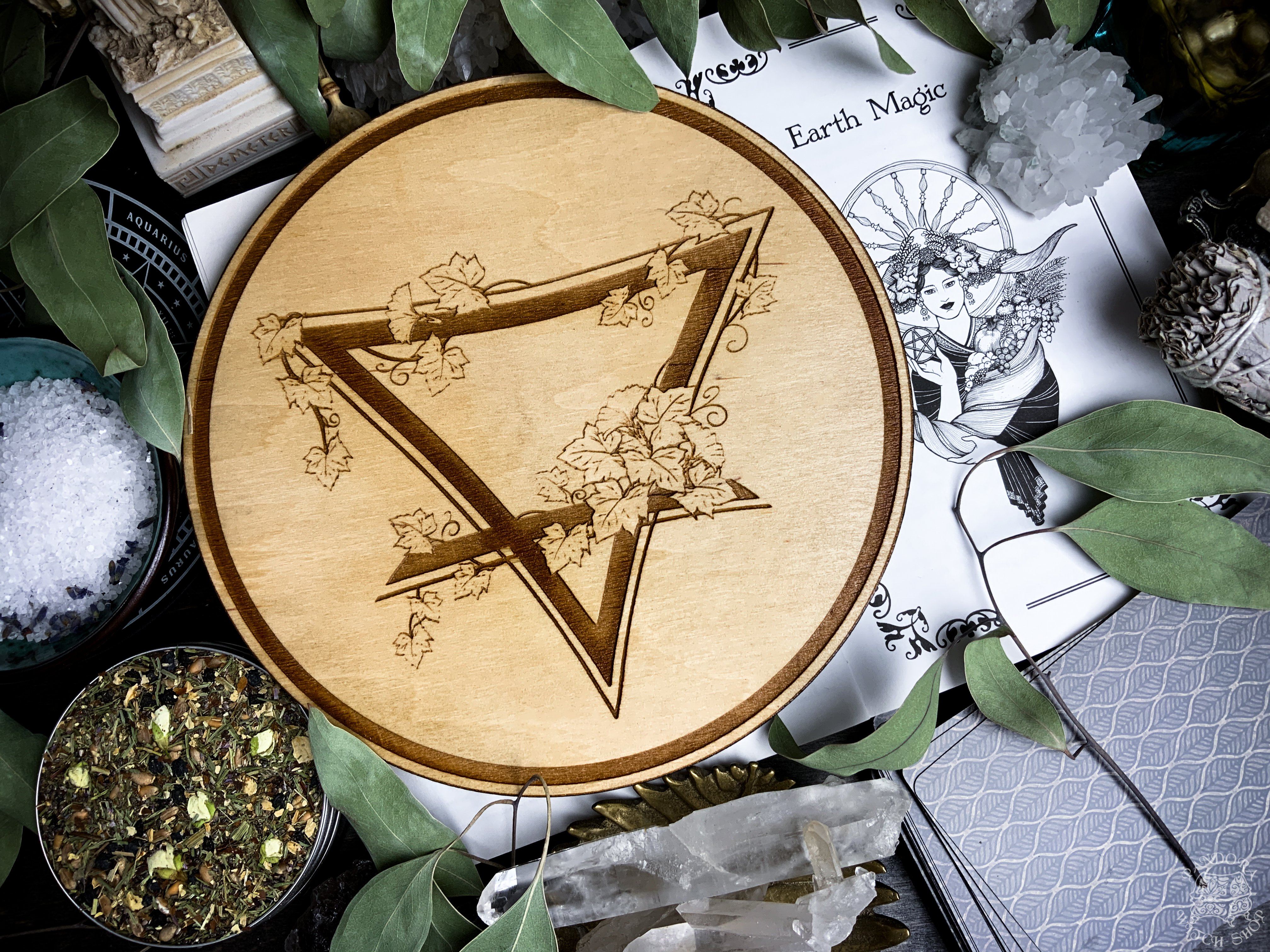 Altar Pentacles - Altar Pentacle - Earth - Elemental Magic