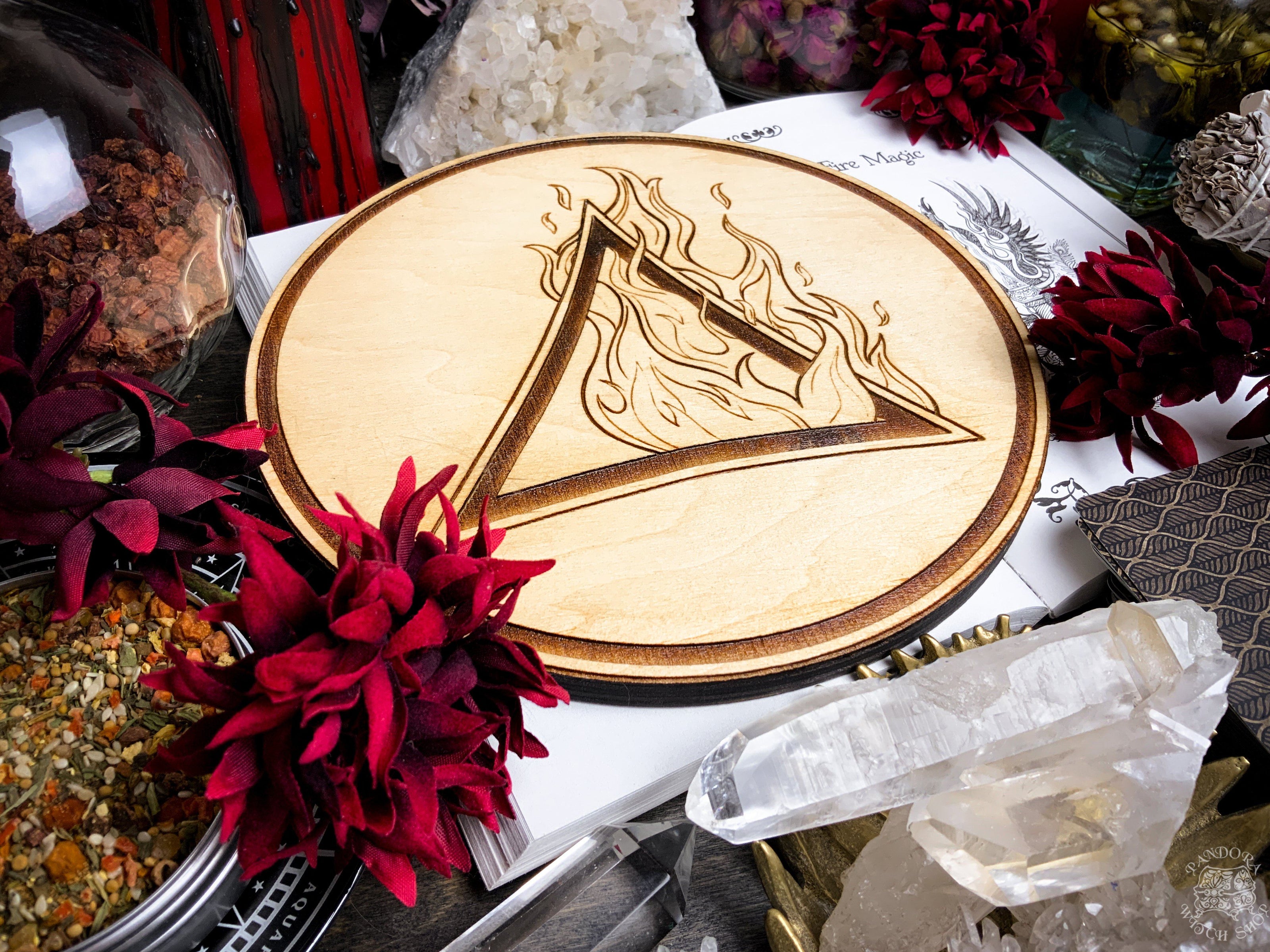 Altar Pentacle - Fire - Elemental Magic