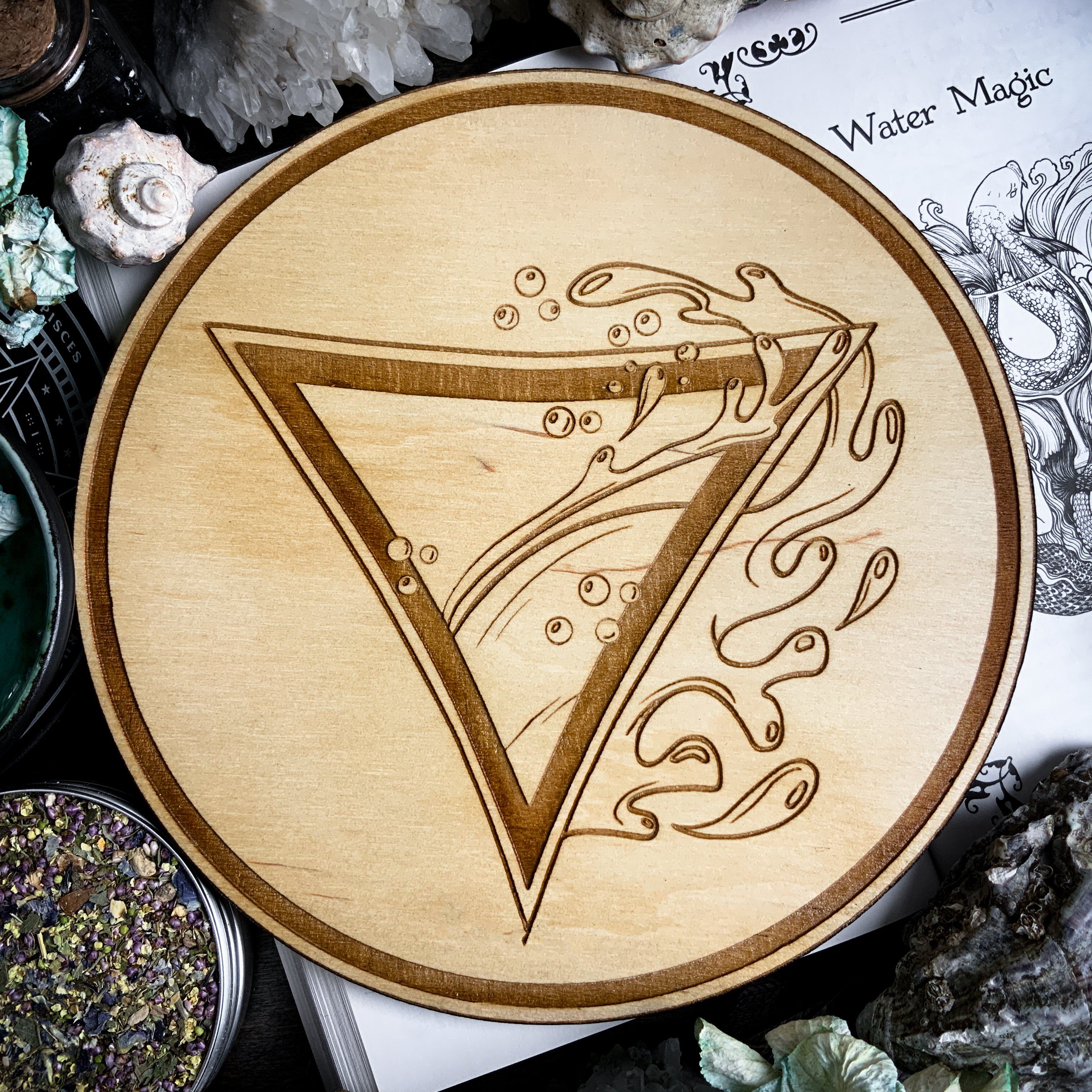 Altar Pentacles - Altar Pentacle - Water - Elemental Magic