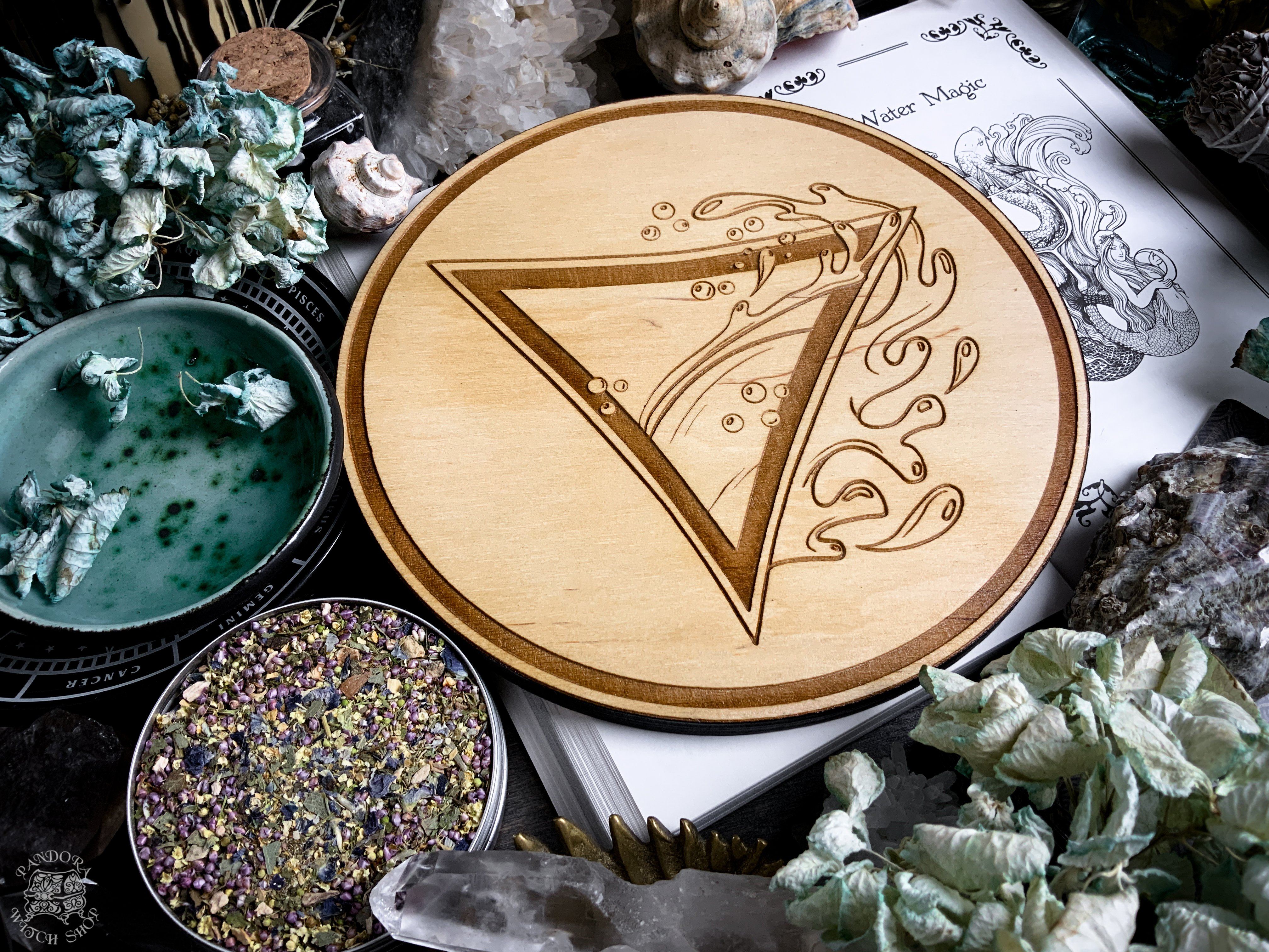 Altar Pentacles - Altar Pentacle - Water - Elemental Magic