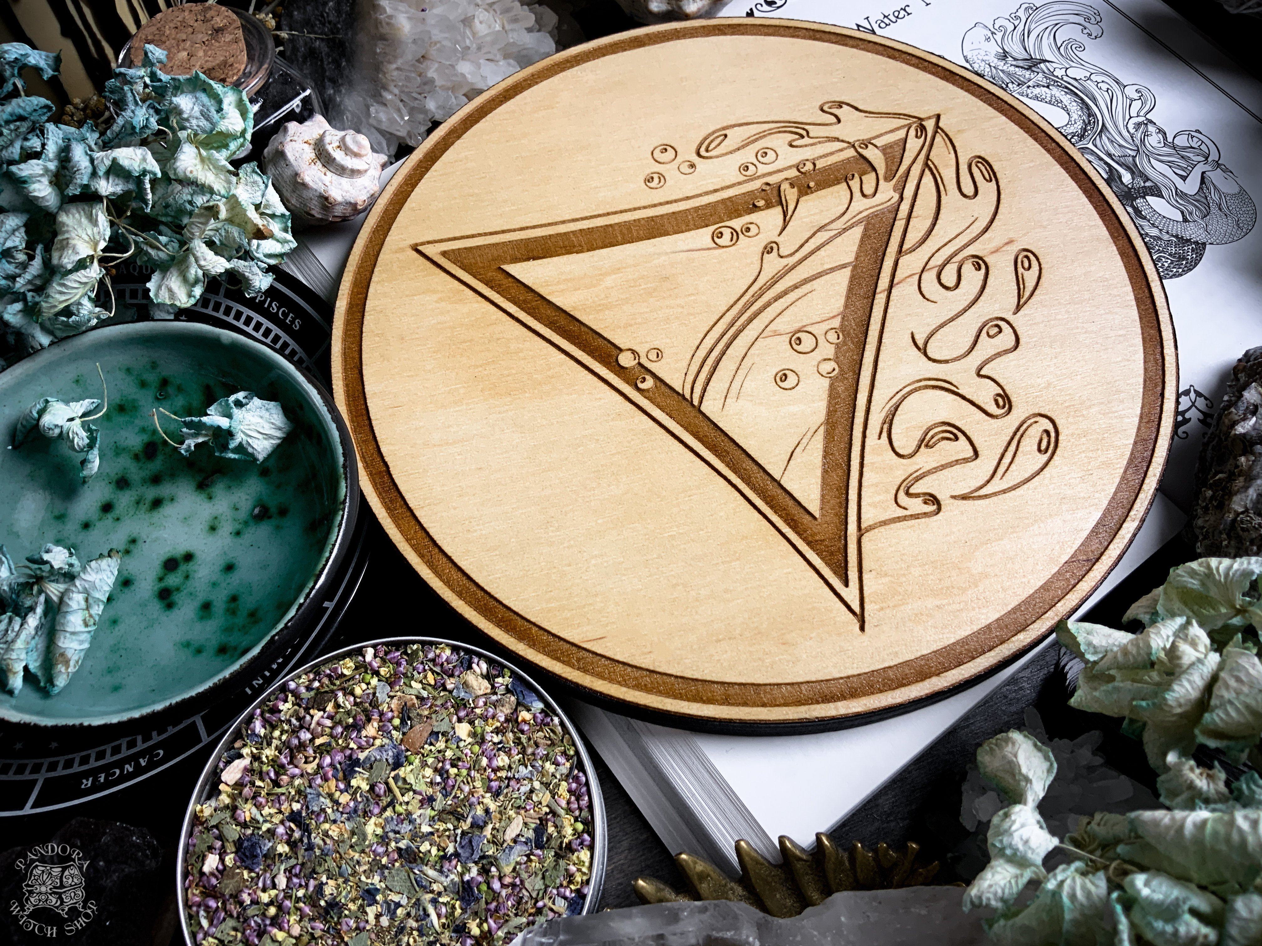 Altar Pentacles - Altar Pentacle - Water - Elemental Magic