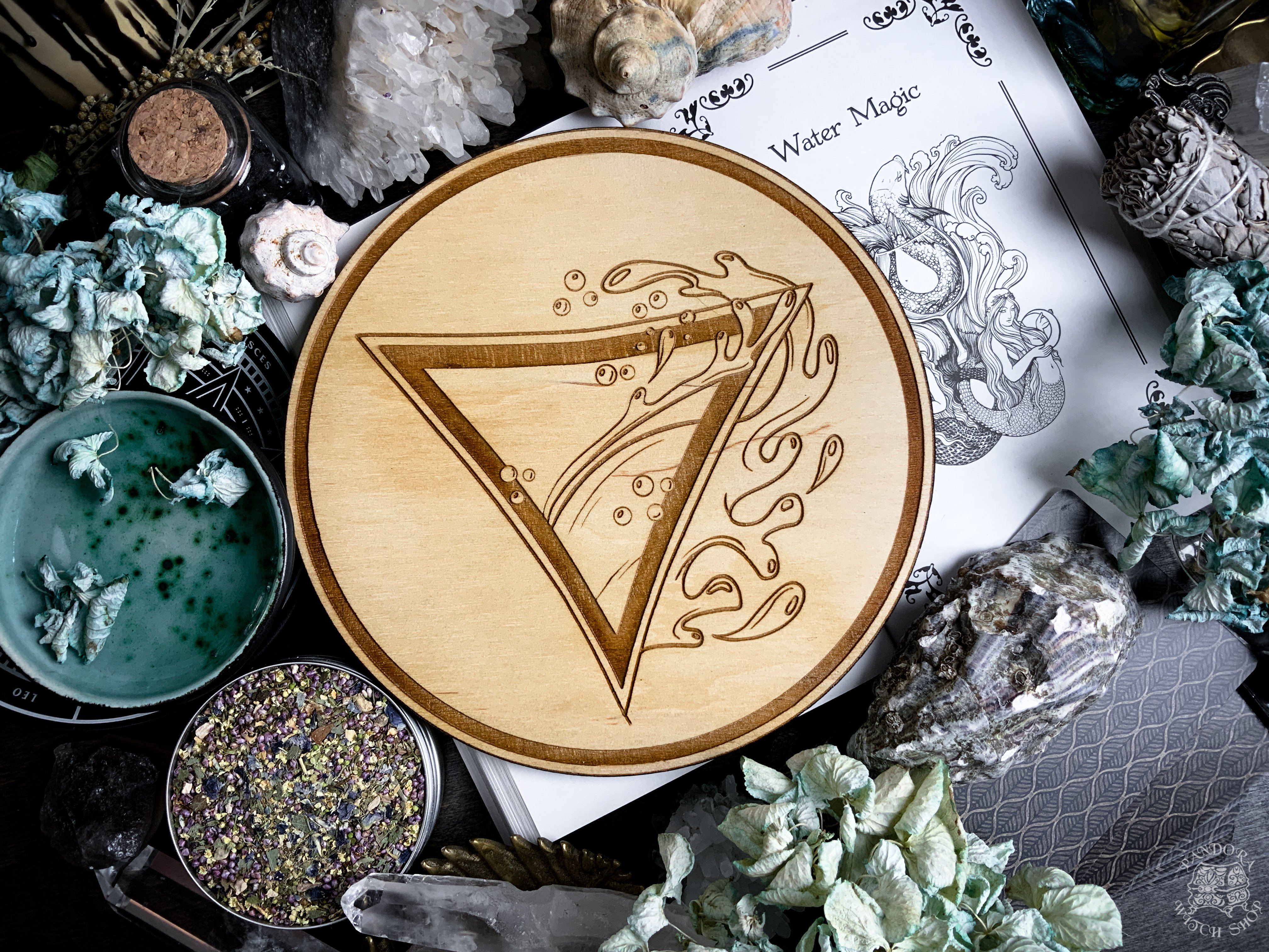 Altar Pentacles - Altar Pentacle - Water - Elemental Magic